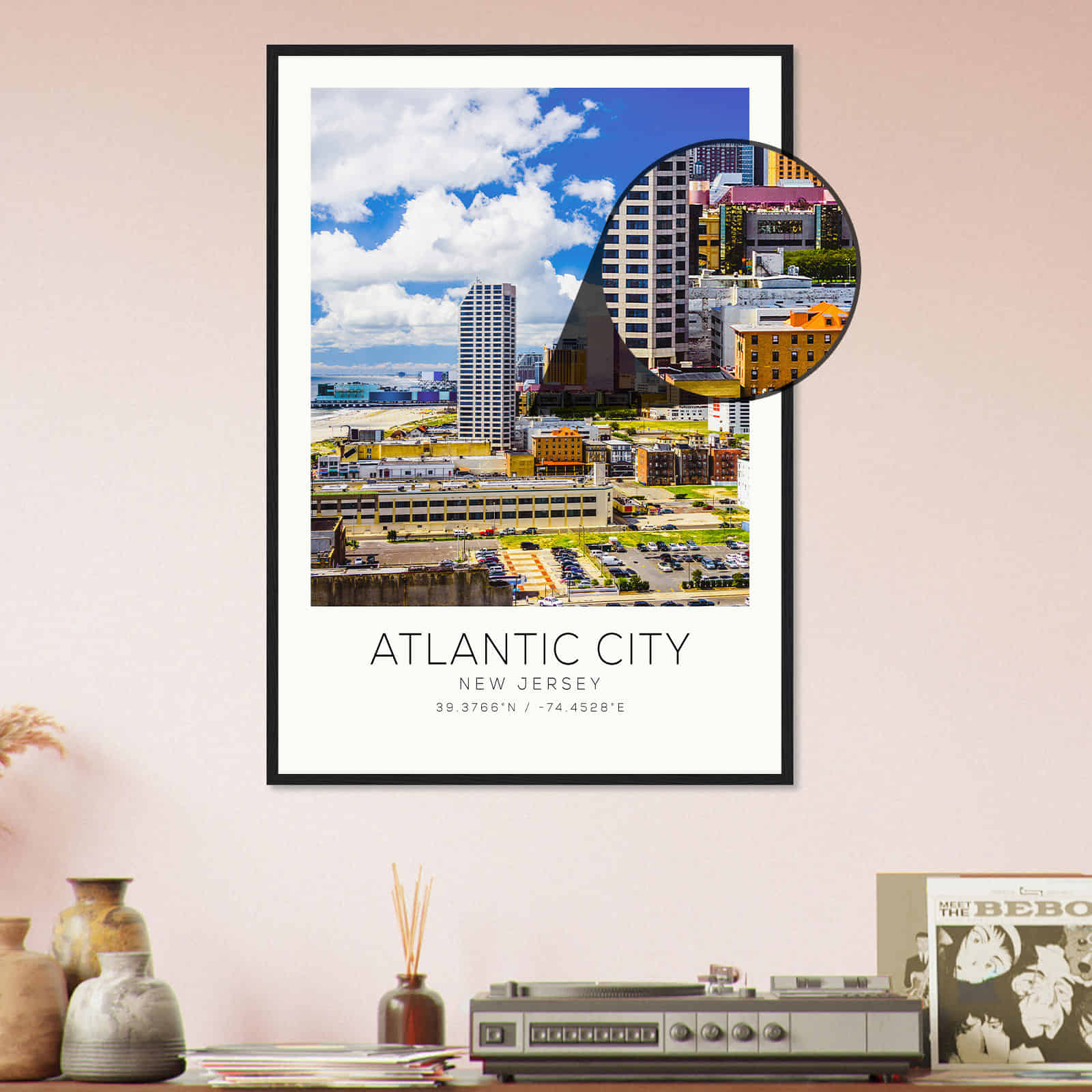 Deerfield Kansas Map Poster, Modern Home Decor Wall Art Print (Copy)