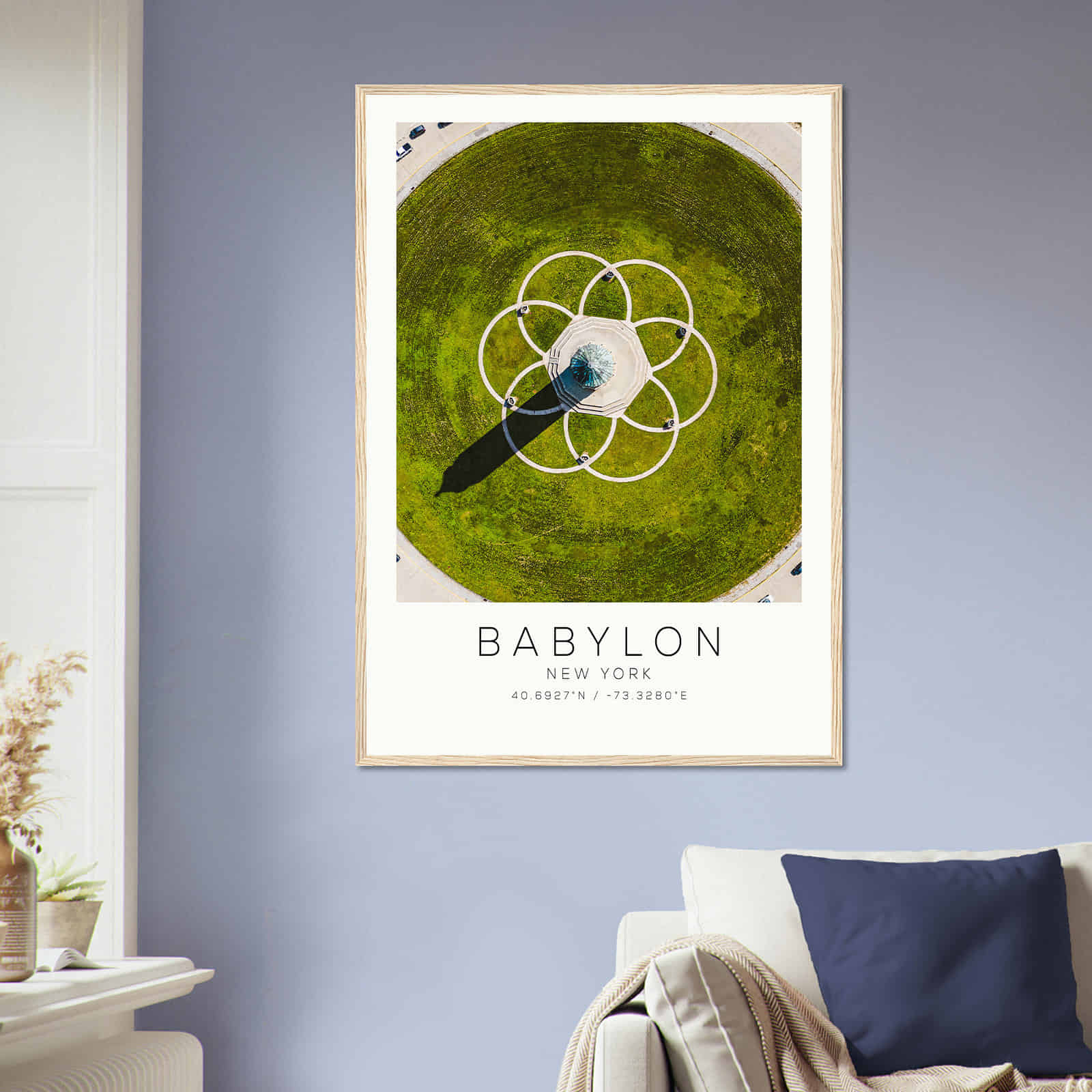 Deerfield Kansas Map Poster, Modern Home Decor Wall Art Print (Copy)