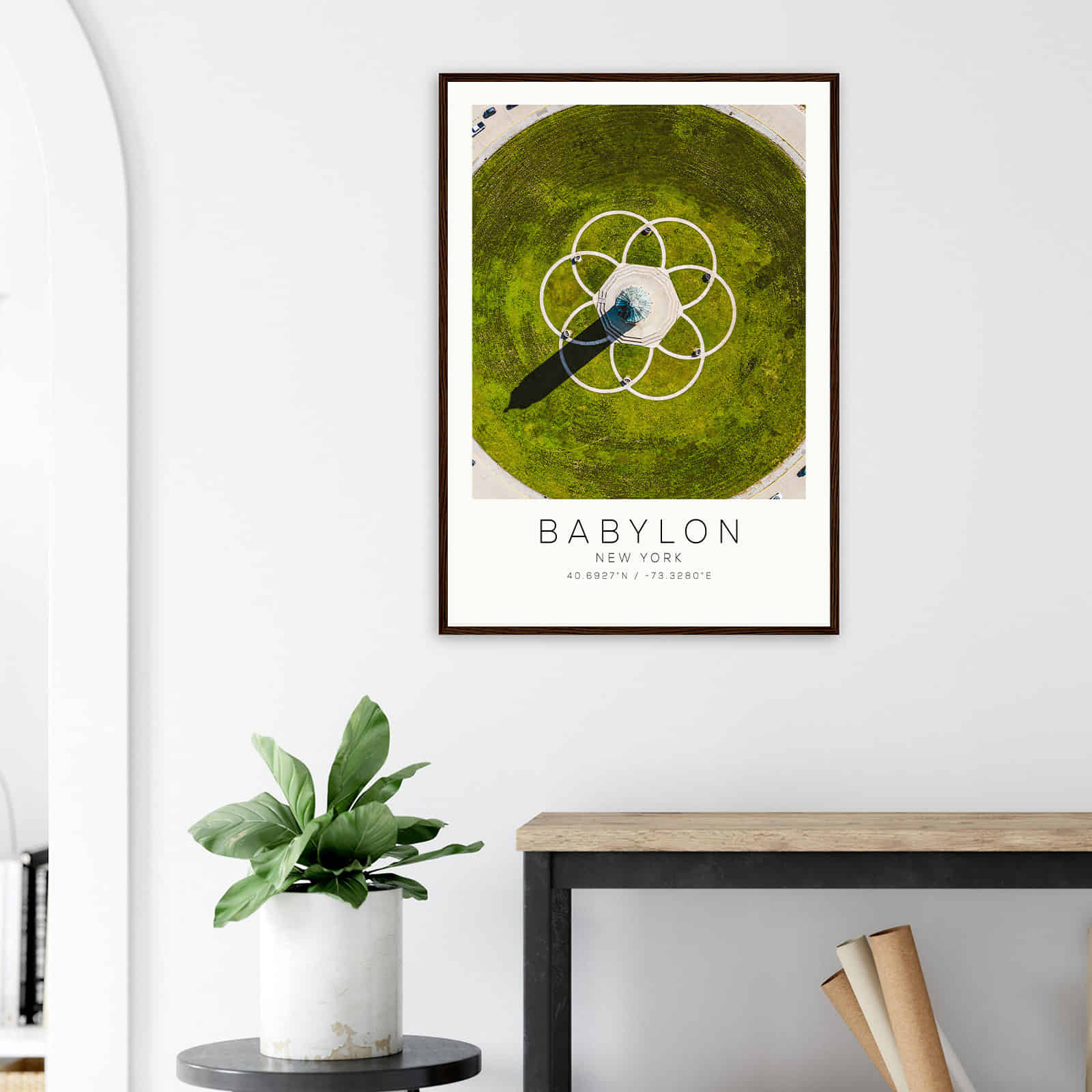 Deerfield Kansas Map Poster, Modern Home Decor Wall Art Print (Copy)