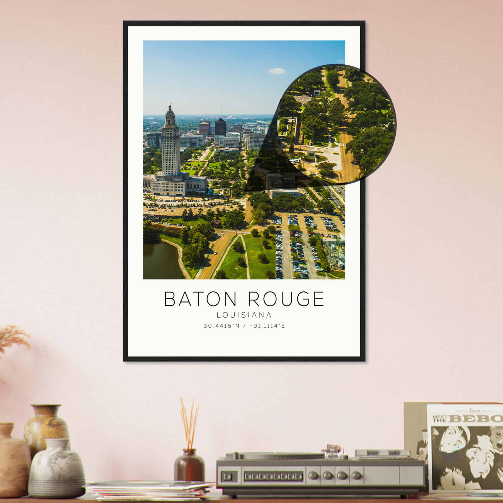 Deerfield Kansas Map Poster, Modern Home Decor Wall Art Print (Copy)