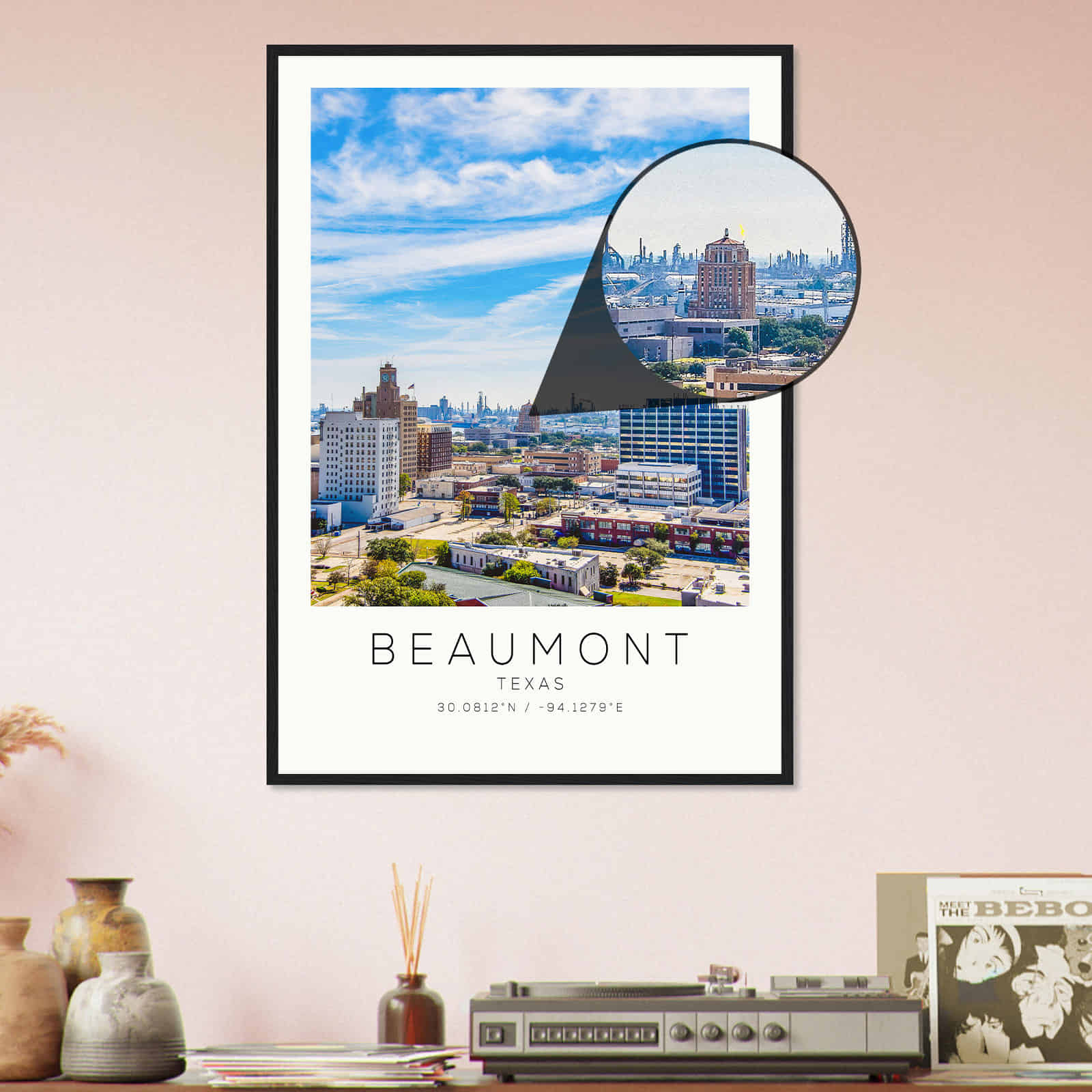 Deerfield Kansas Map Poster, Modern Home Decor Wall Art Print (Copy)