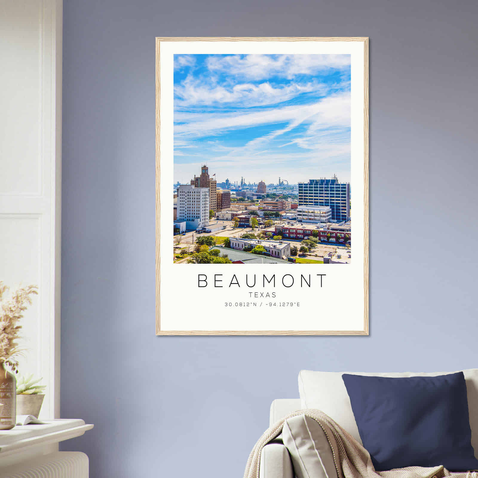 Deerfield Kansas Map Poster, Modern Home Decor Wall Art Print (Copy)