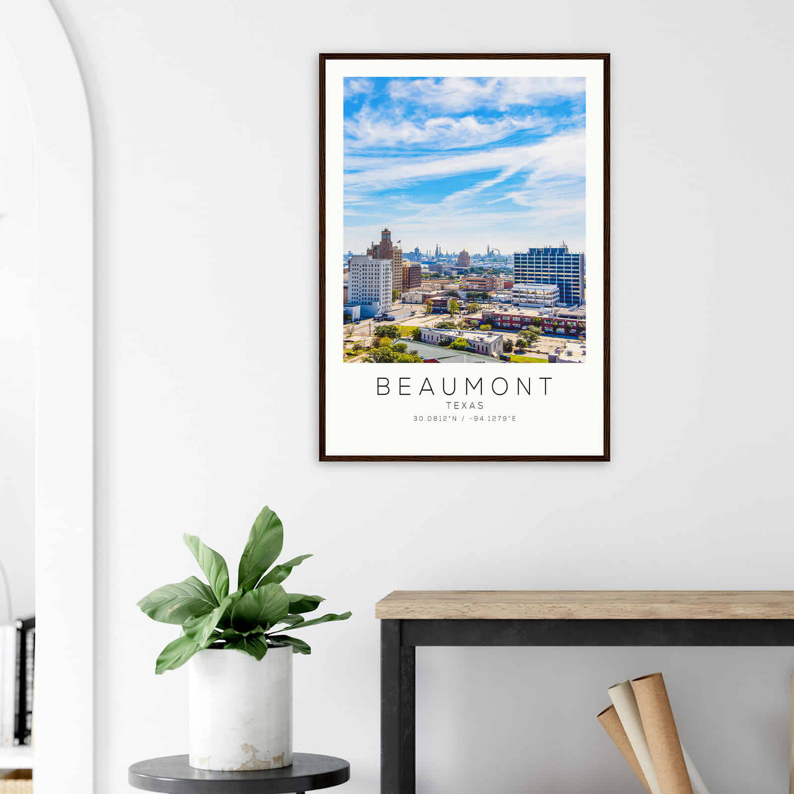 Deerfield Kansas Map Poster, Modern Home Decor Wall Art Print (Copy)