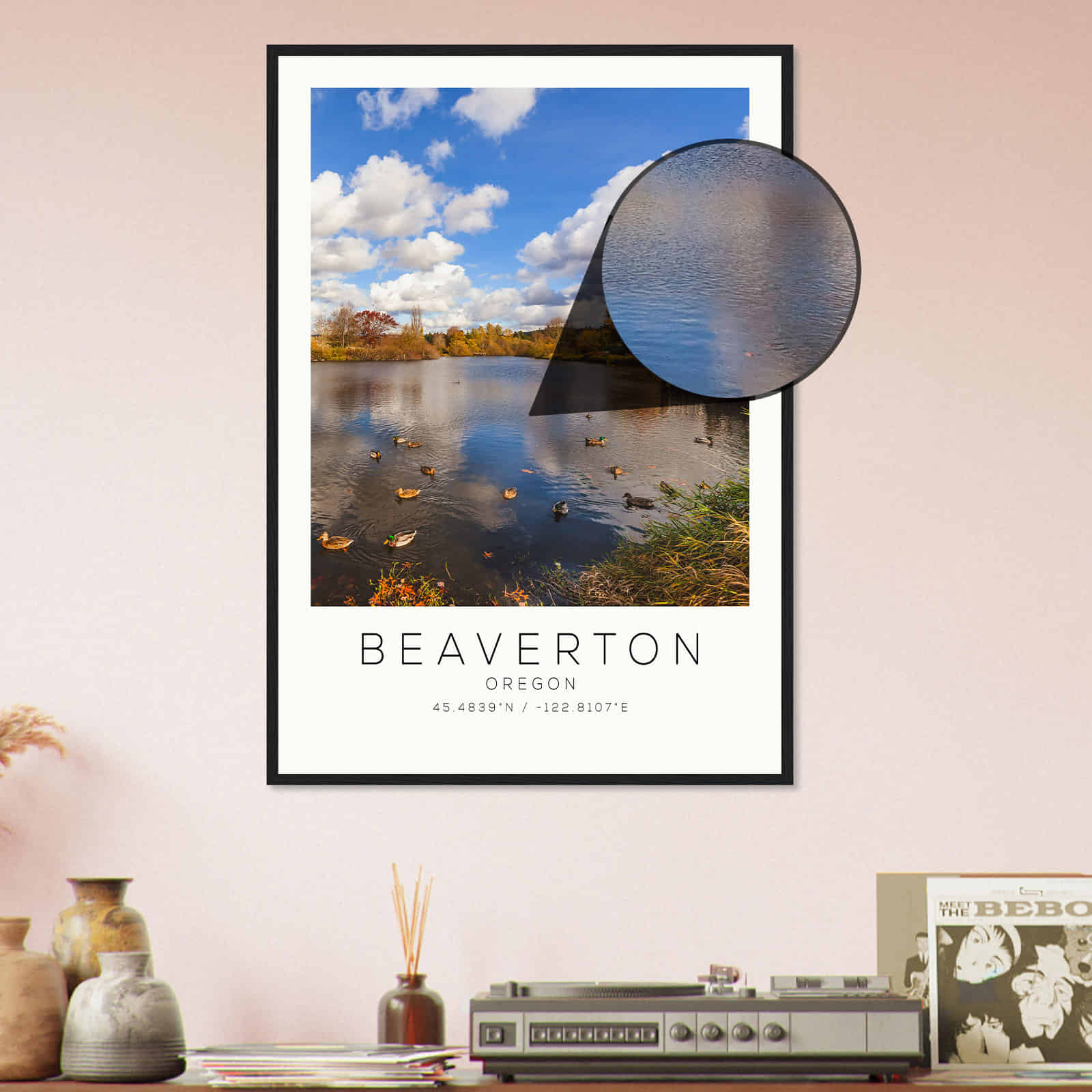 Deerfield Kansas Map Poster, Modern Home Decor Wall Art Print (Copy)