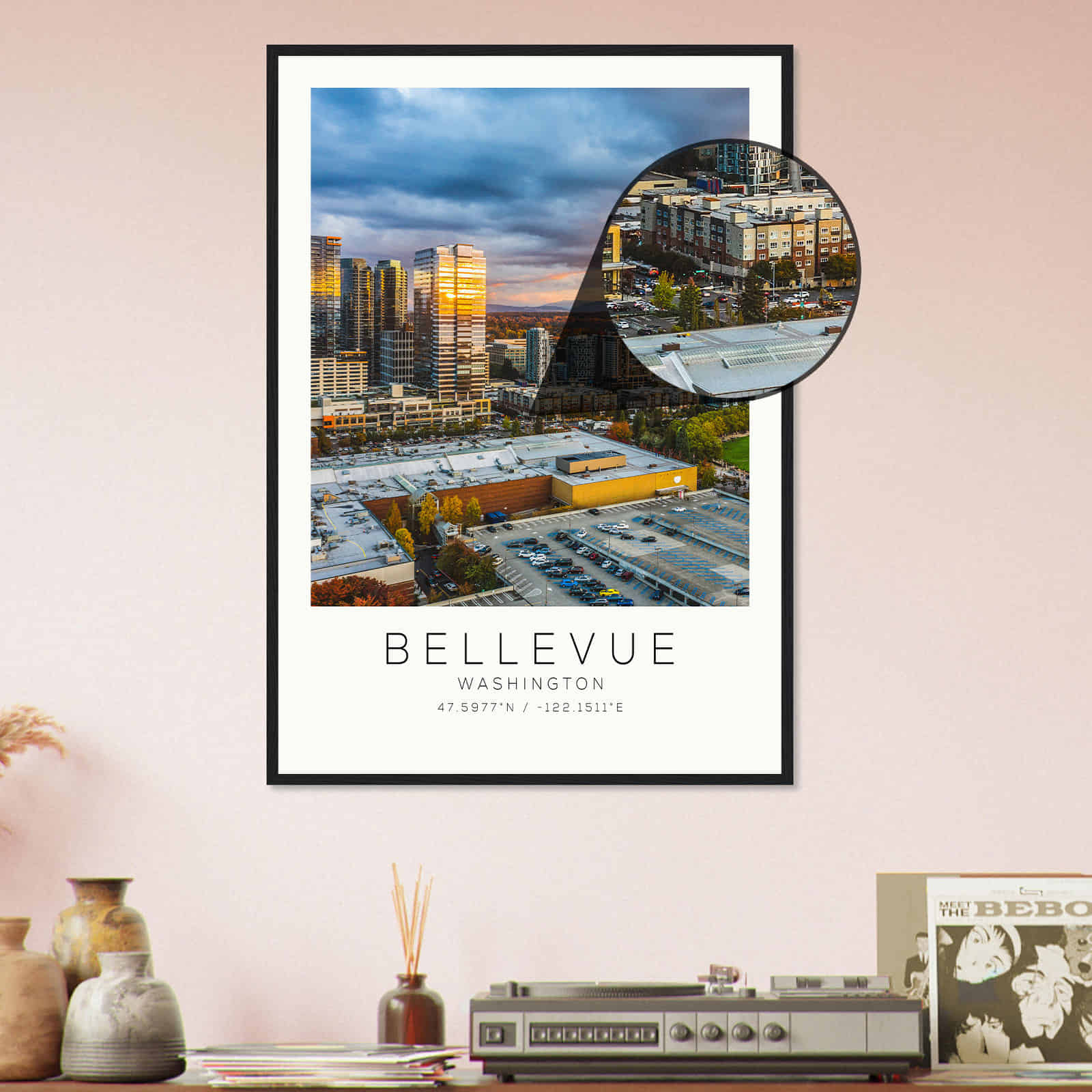 Deerfield Kansas Map Poster, Modern Home Decor Wall Art Print (Copy)