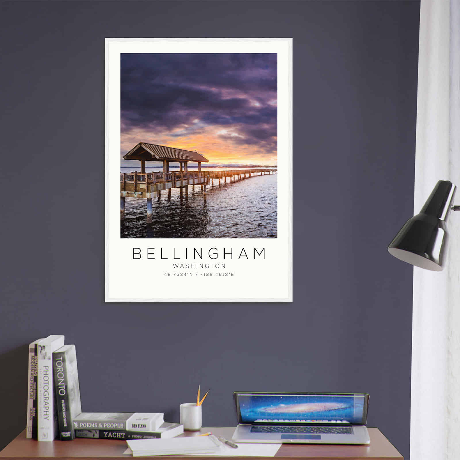 Deerfield Kansas Map Poster, Modern Home Decor Wall Art Print (Copy)