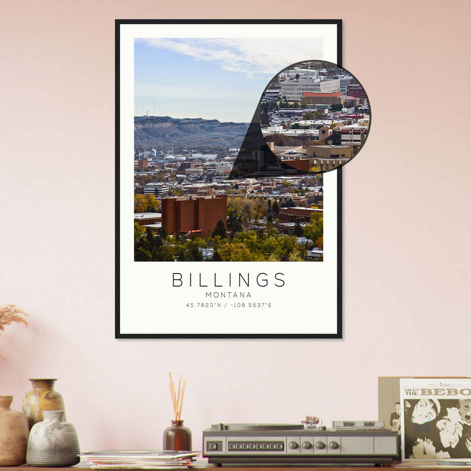 Deerfield Kansas Map Poster, Modern Home Decor Wall Art Print (Copy)