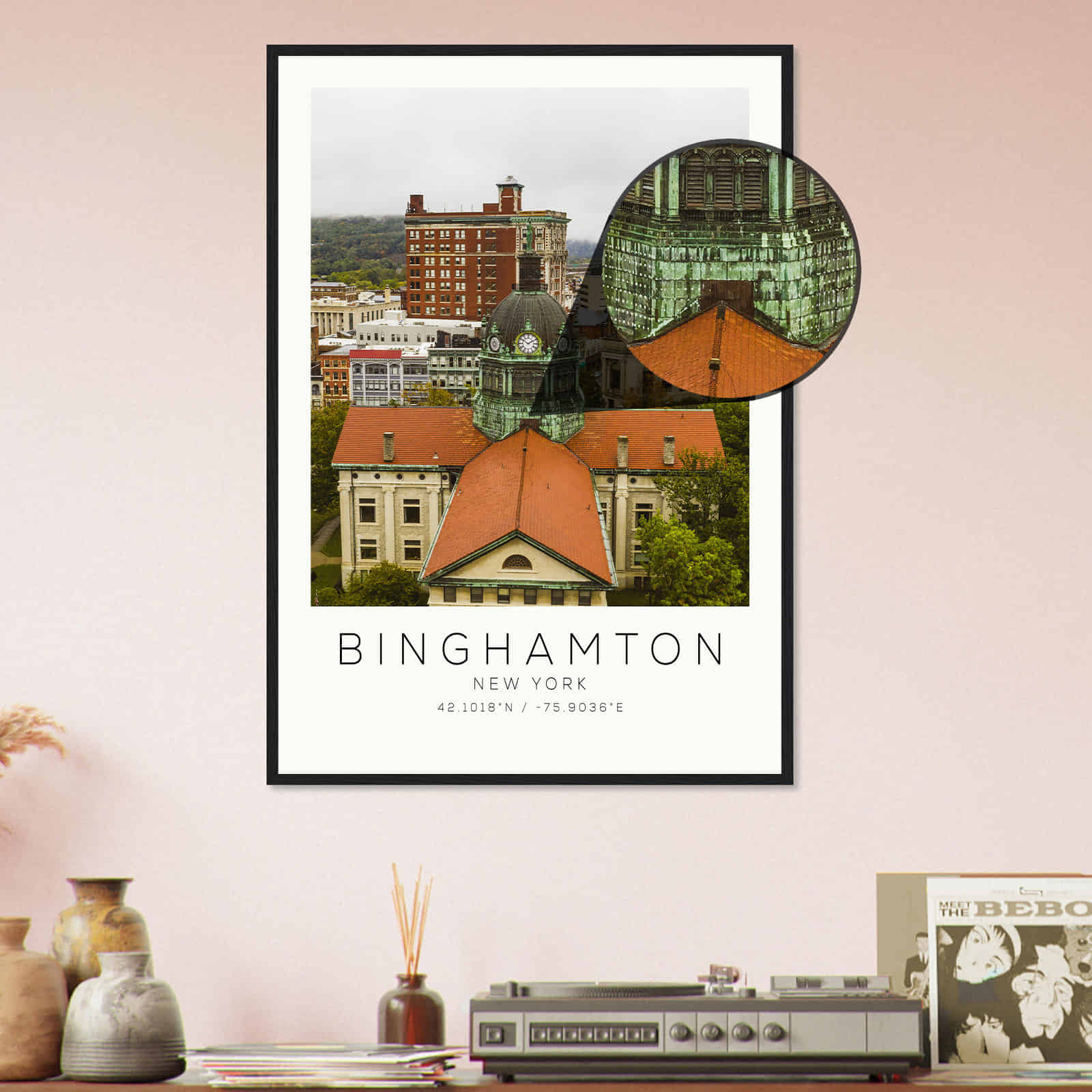 Deerfield Kansas Map Poster, Modern Home Decor Wall Art Print (Copy)