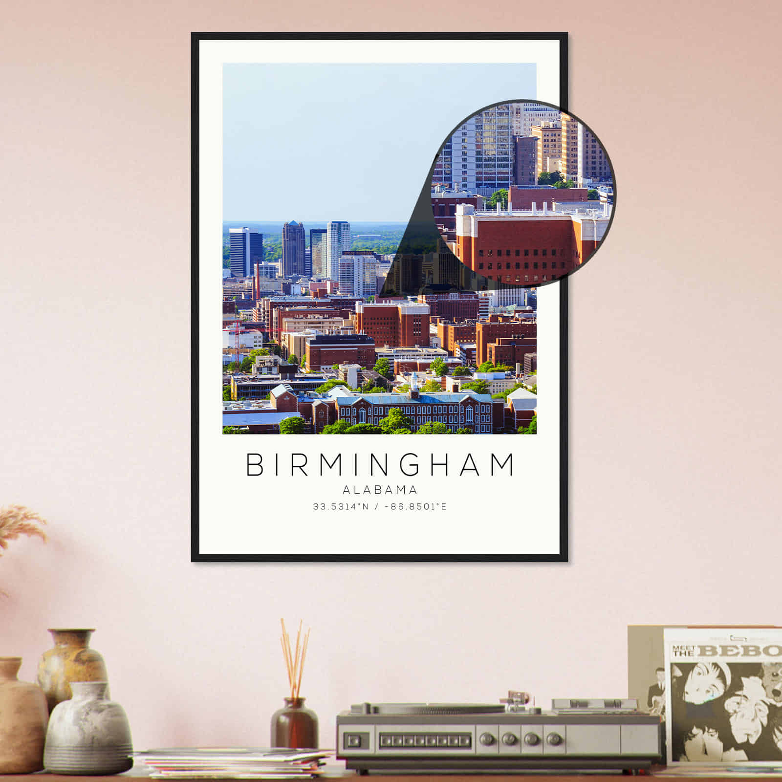 Deerfield Kansas Map Poster, Modern Home Decor Wall Art Print (Copy)