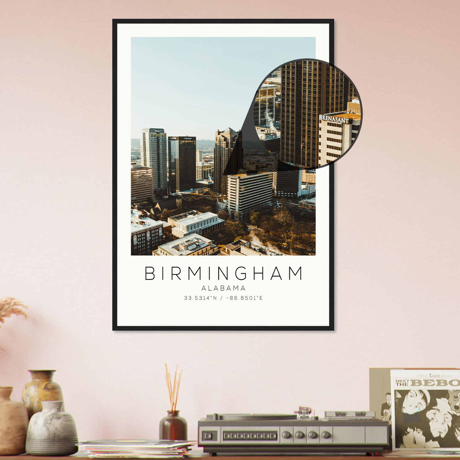 Deerfield Kansas Map Poster, Modern Home Decor Wall Art Print (Copy)