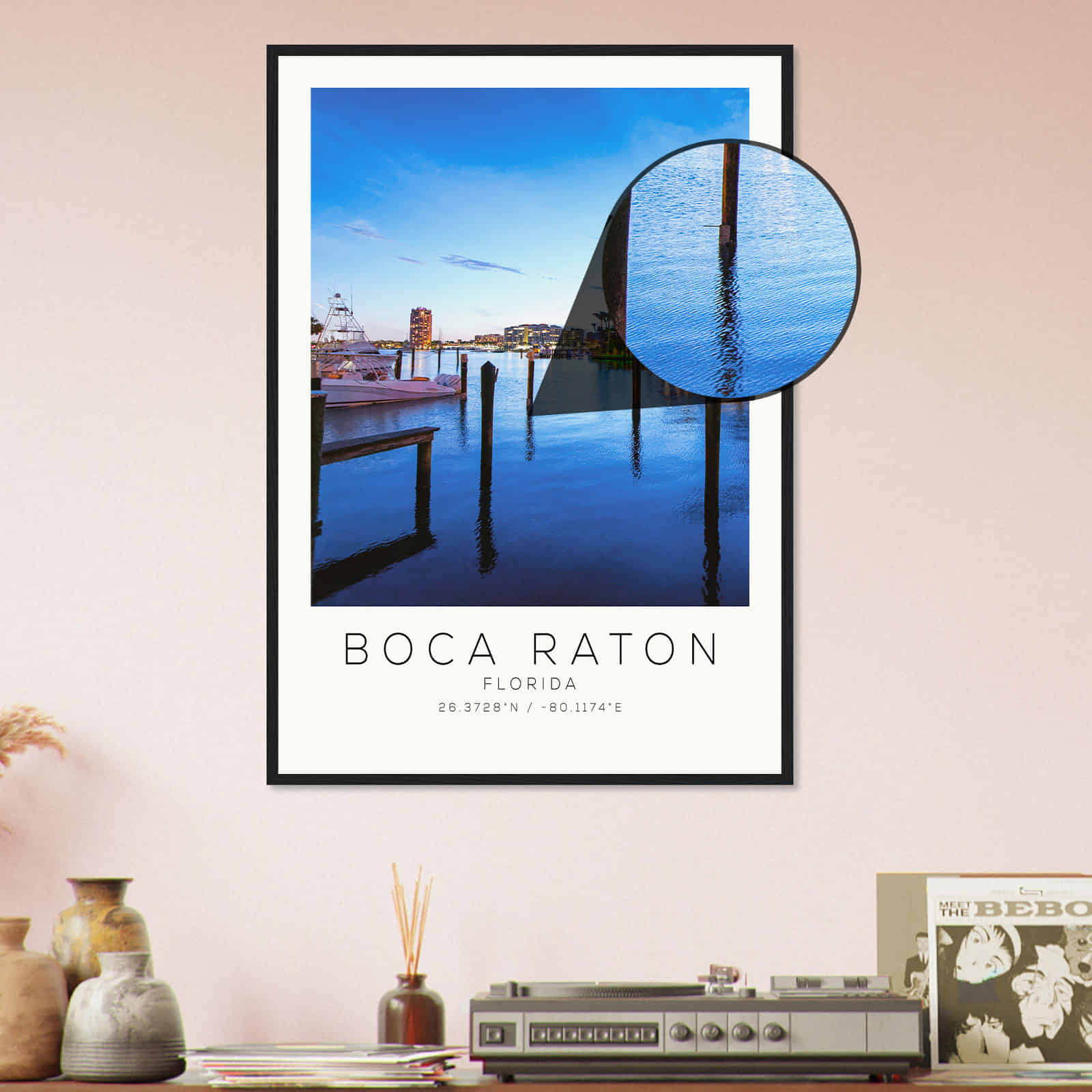 Deerfield Kansas Map Poster, Modern Home Decor Wall Art Print (Copy)