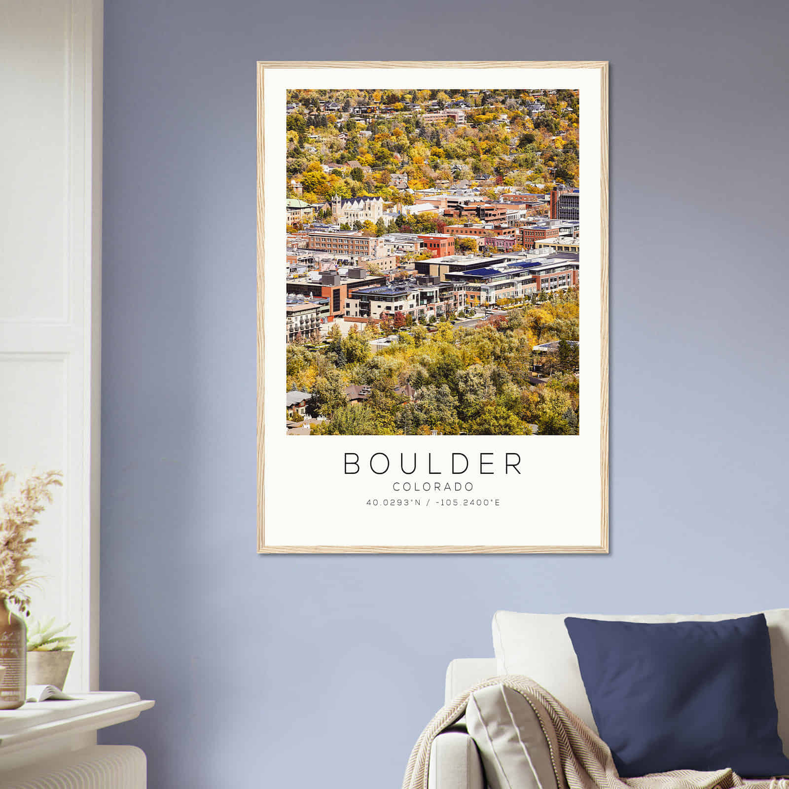 Deerfield Kansas Map Poster, Modern Home Decor Wall Art Print (Copy)