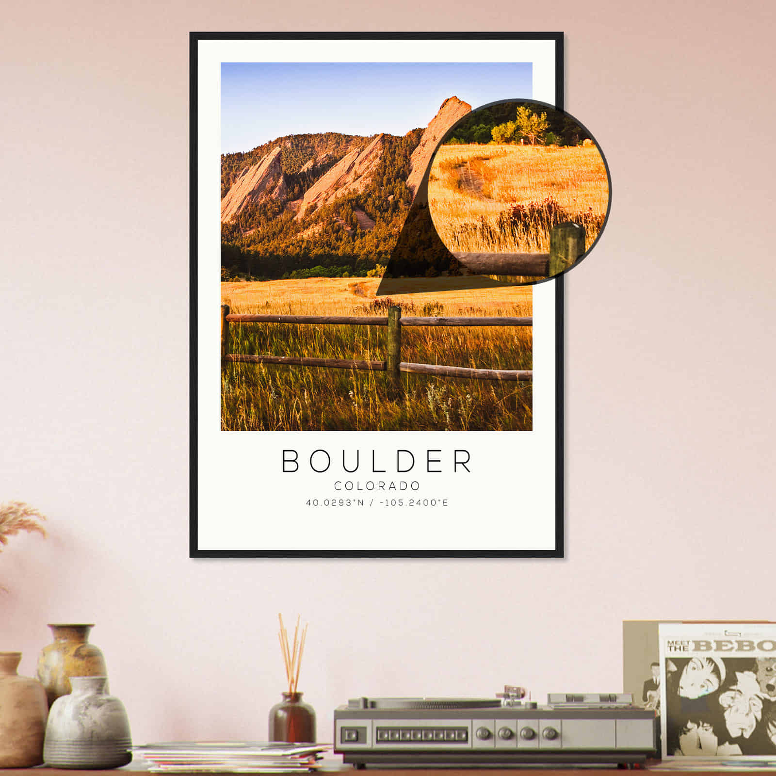 Deerfield Kansas Map Poster, Modern Home Decor Wall Art Print (Copy)