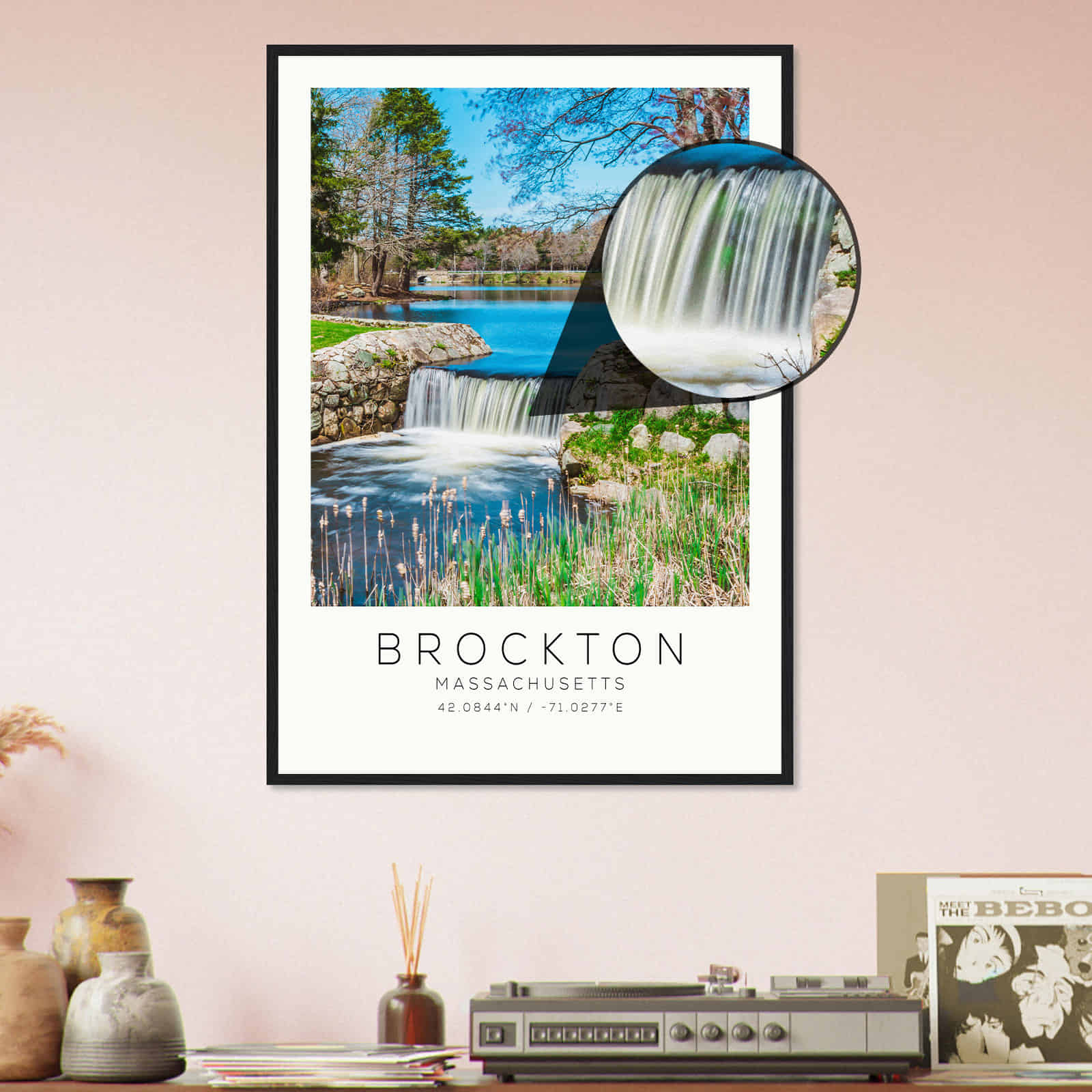 Deerfield Kansas Map Poster, Modern Home Decor Wall Art Print (Copy)