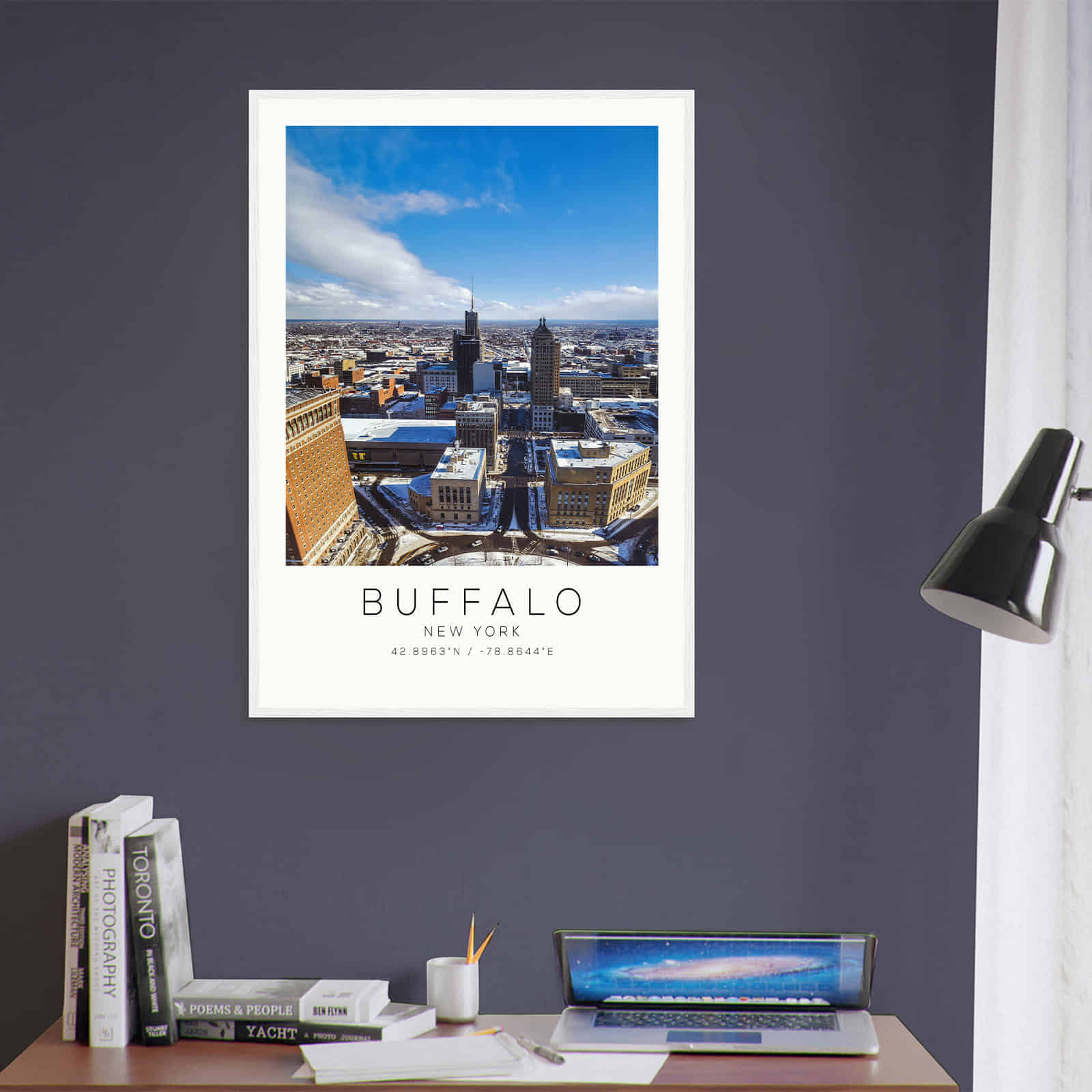 Deerfield Kansas Map Poster, Modern Home Decor Wall Art Print (Copy)