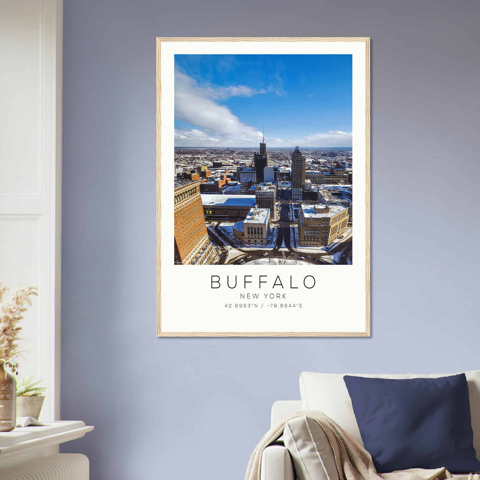 Deerfield Kansas Map Poster, Modern Home Decor Wall Art Print (Copy)