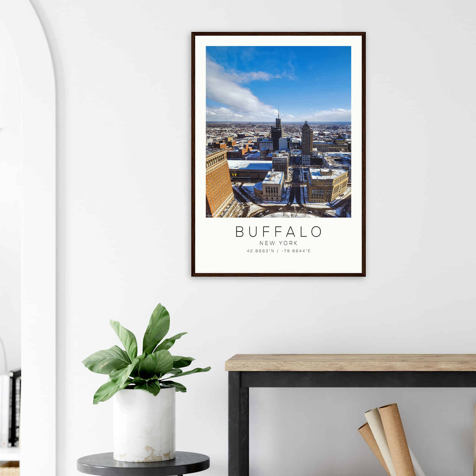 Deerfield Kansas Map Poster, Modern Home Decor Wall Art Print (Copy)