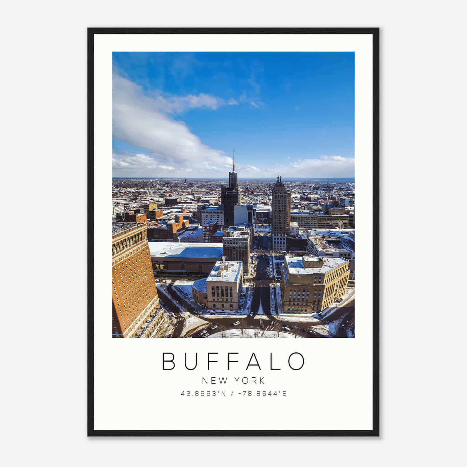 Buffalo New York Photo Travel Poster, Buffalo New York Travel Print, Minimalist Travel Print DS1 Buffalo New York Photo Travel Poster, Buffalo New York Travel Print, Minimalist Travel Print DS1