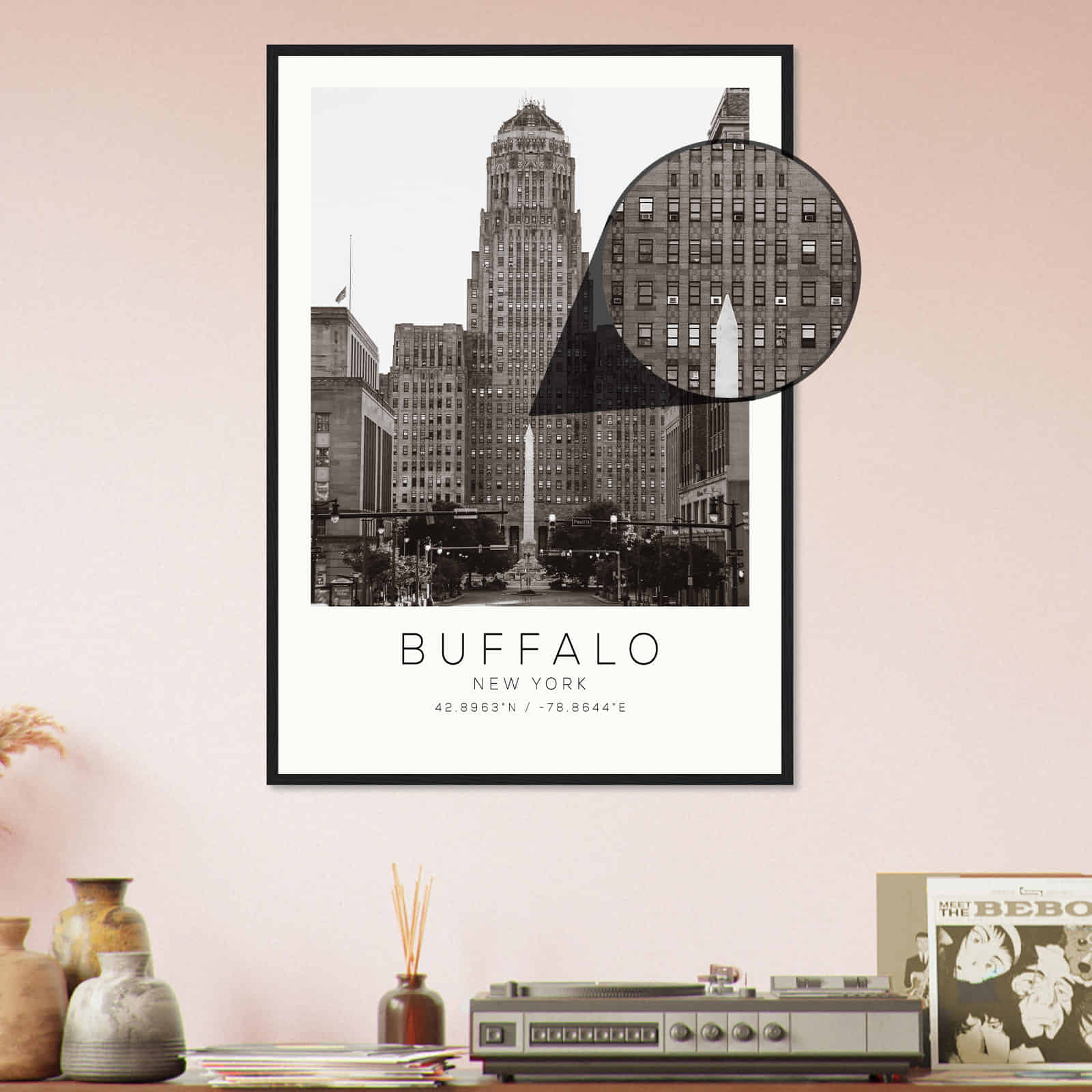 Deerfield Kansas Map Poster, Modern Home Decor Wall Art Print (Copy)