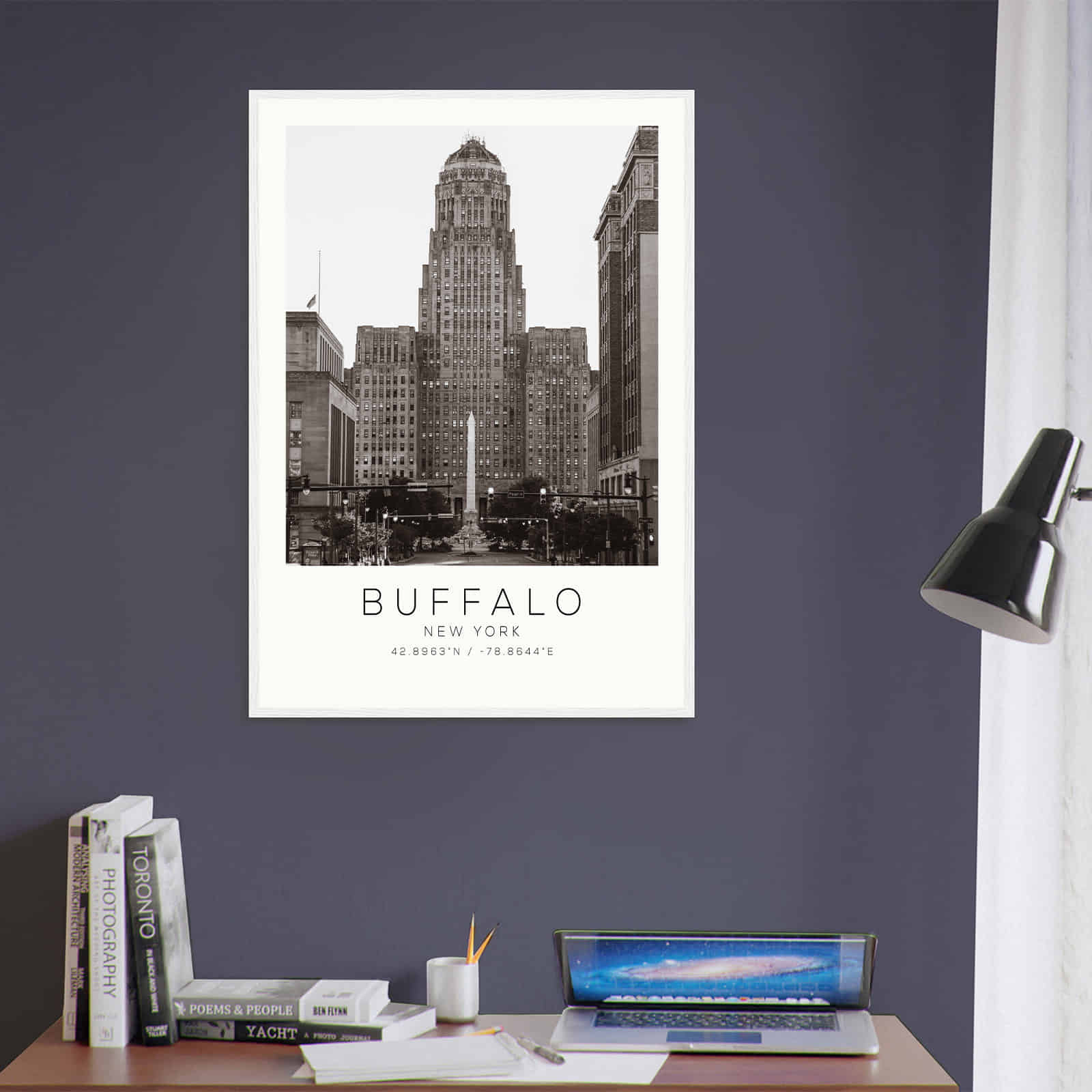 Deerfield Kansas Map Poster, Modern Home Decor Wall Art Print (Copy)