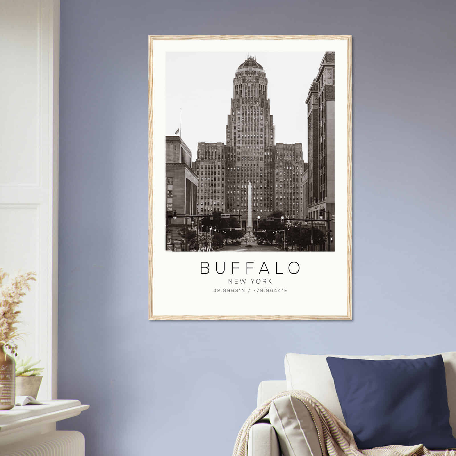 Deerfield Kansas Map Poster, Modern Home Decor Wall Art Print (Copy)