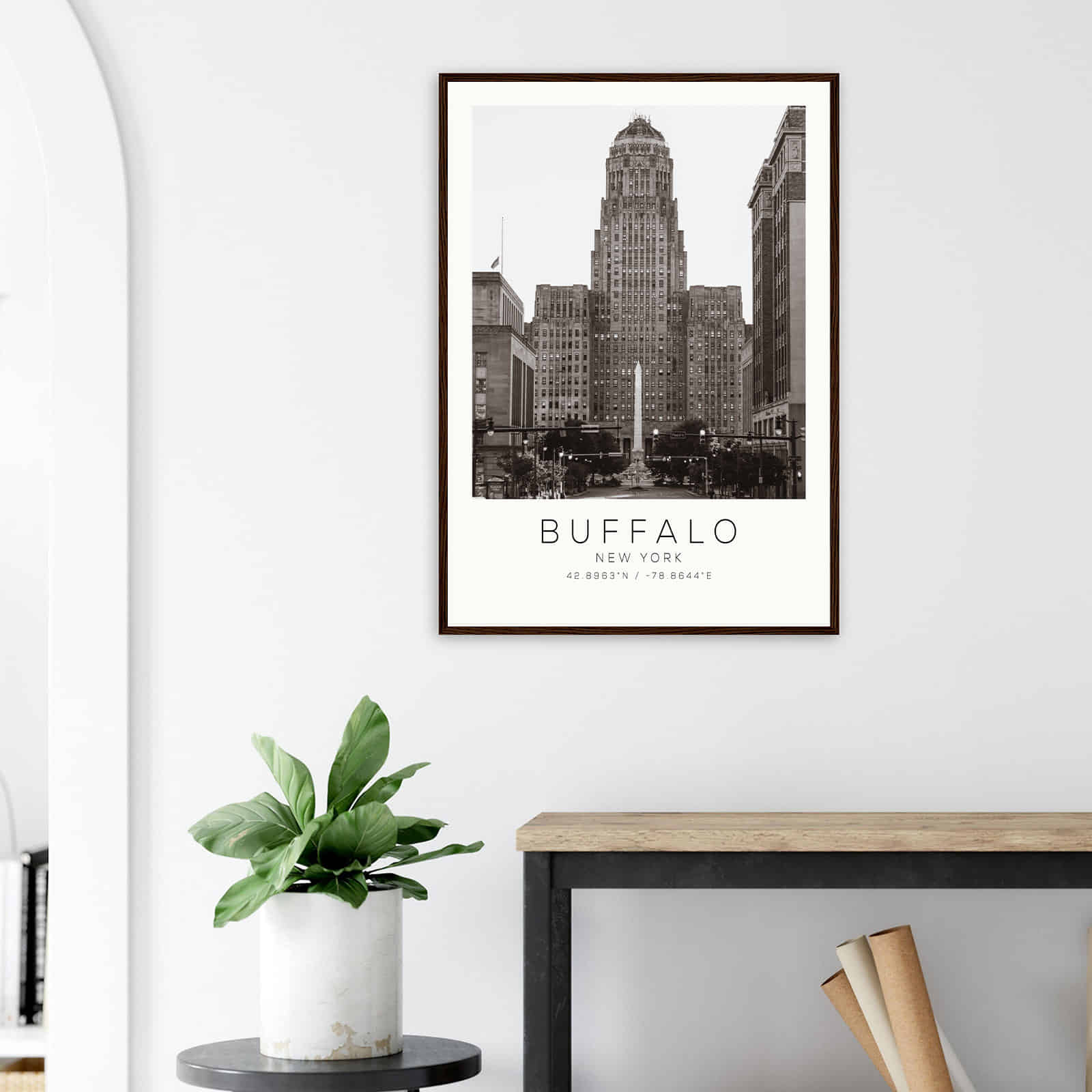 Deerfield Kansas Map Poster, Modern Home Decor Wall Art Print (Copy)