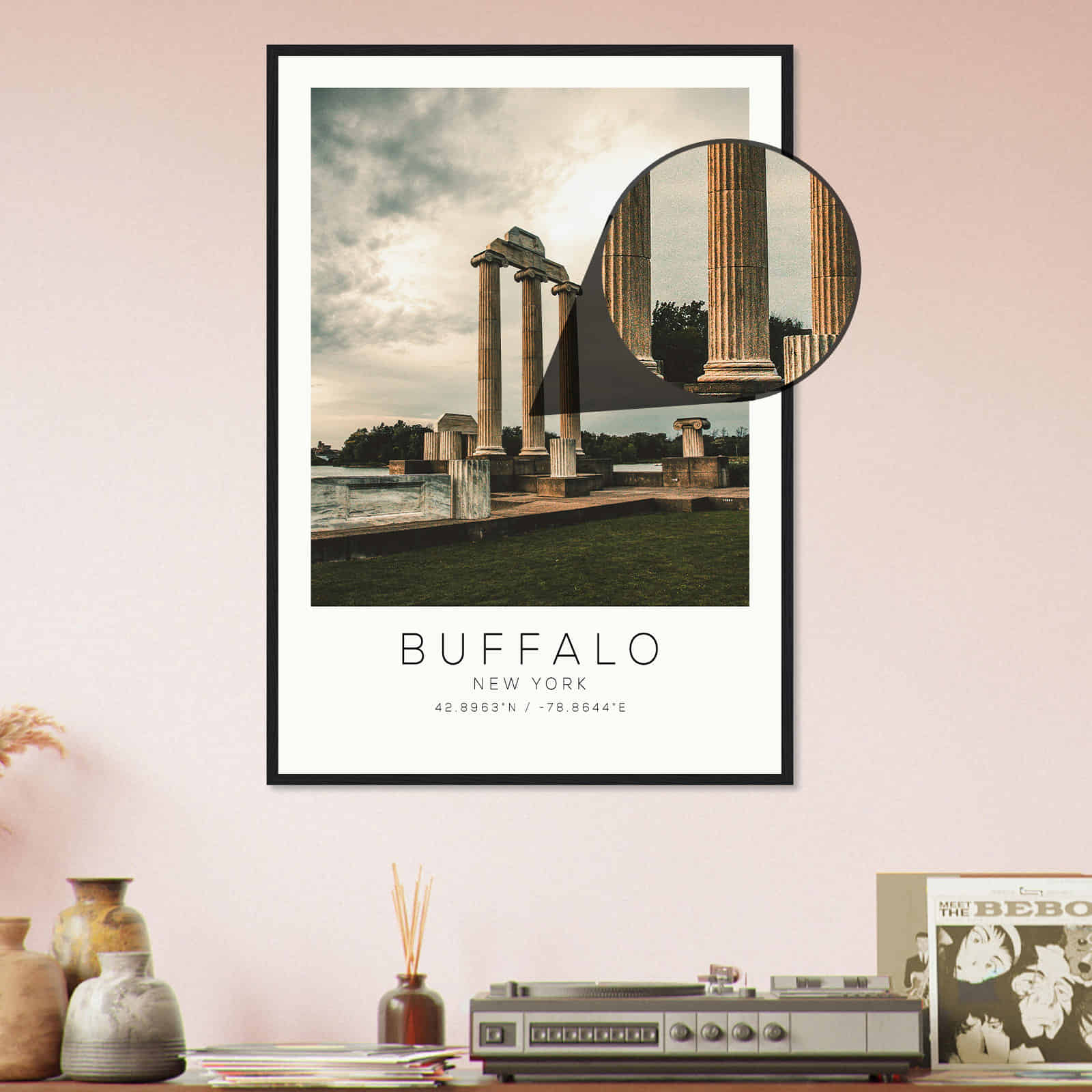 Deerfield Kansas Map Poster, Modern Home Decor Wall Art Print (Copy)