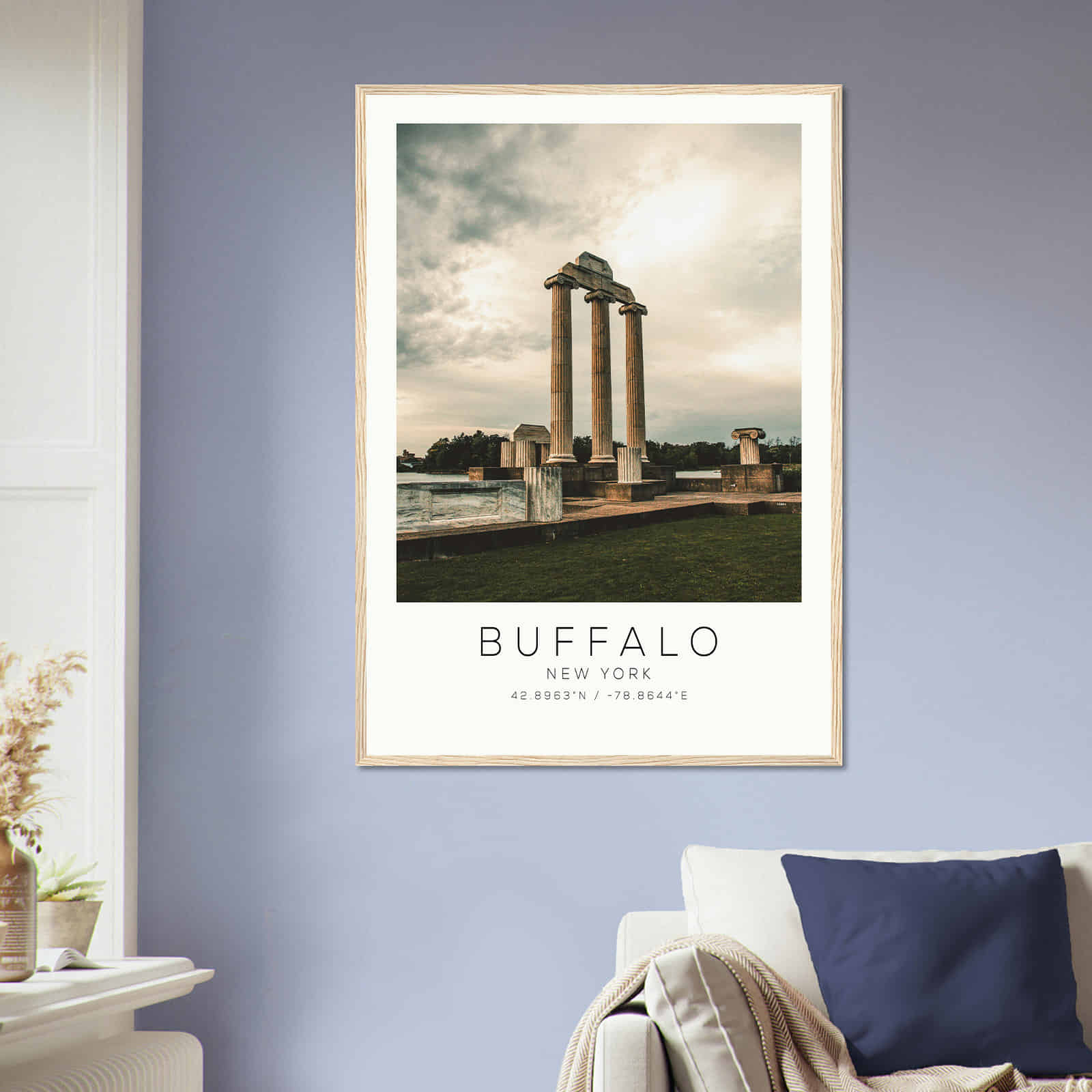 Deerfield Kansas Map Poster, Modern Home Decor Wall Art Print (Copy)