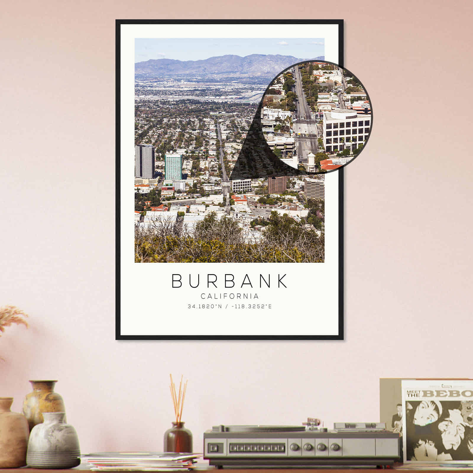 Deerfield Kansas Map Poster, Modern Home Decor Wall Art Print (Copy)