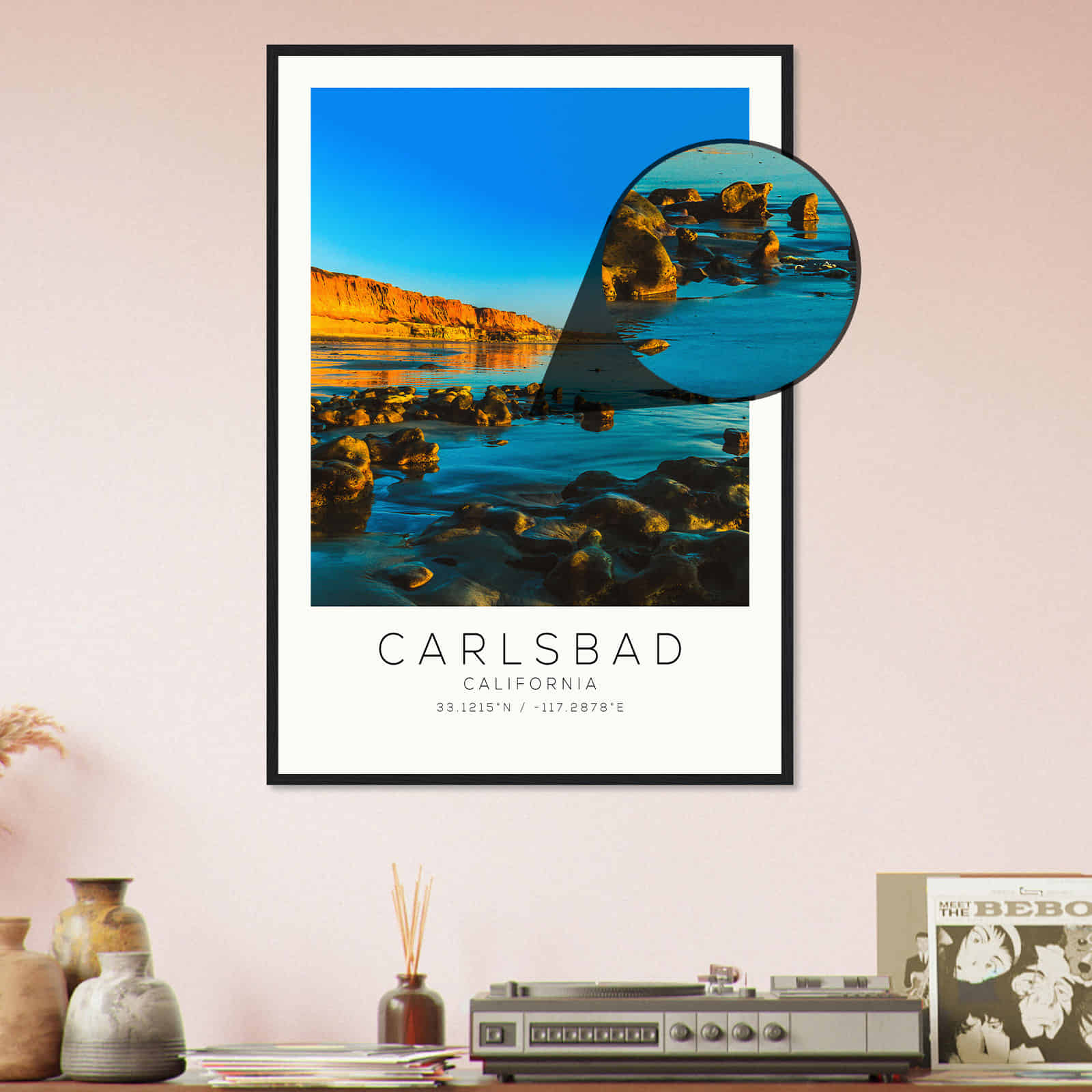 Deerfield Kansas Map Poster, Modern Home Decor Wall Art Print (Copy)