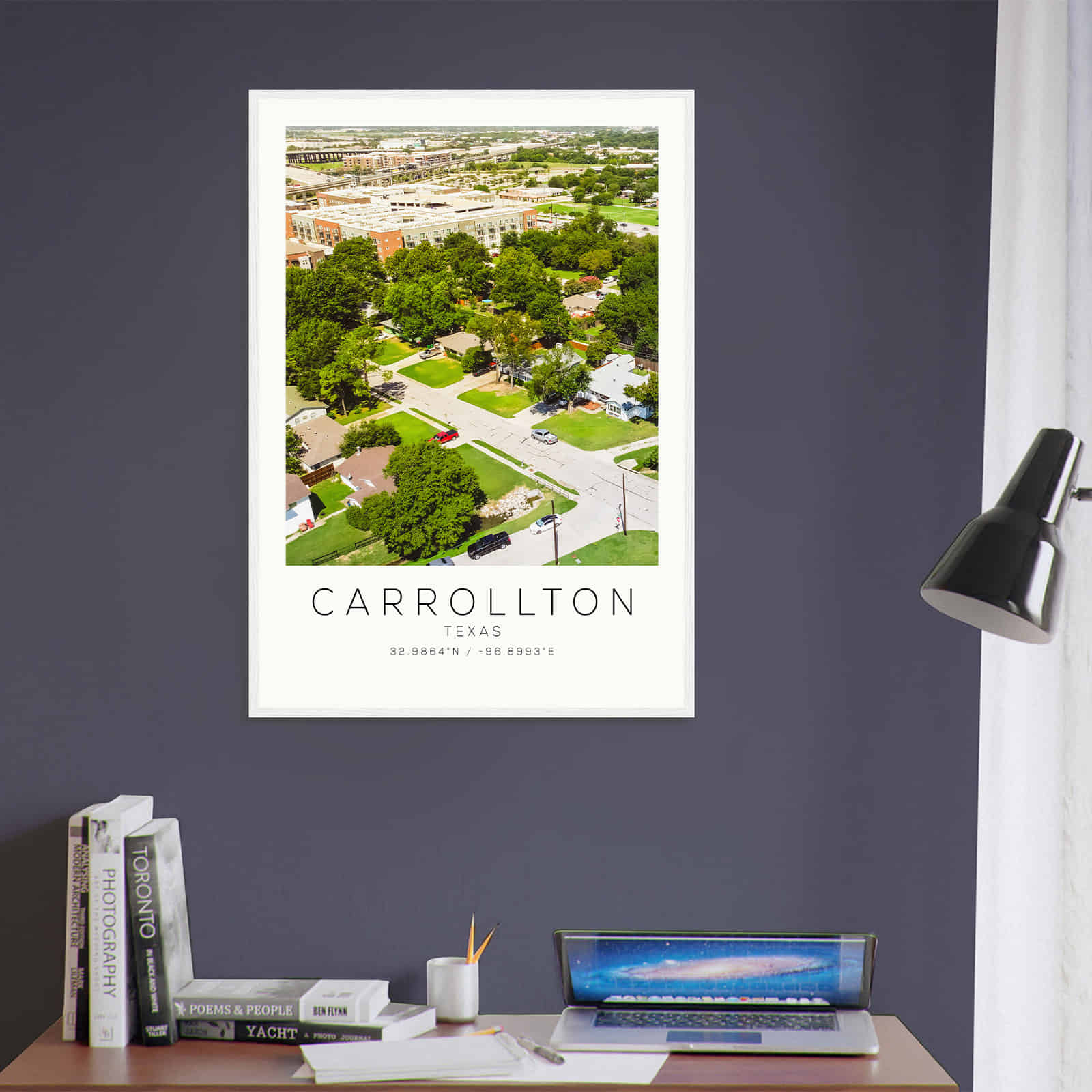 Deerfield Kansas Map Poster, Modern Home Decor Wall Art Print (Copy)