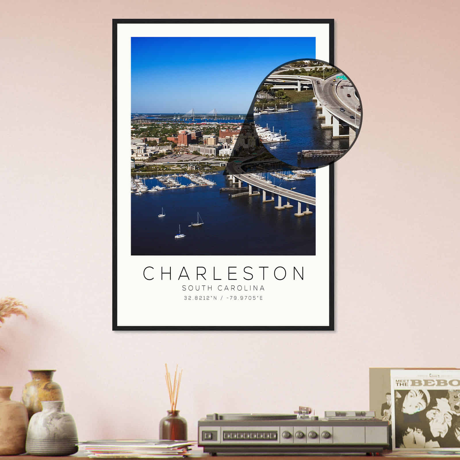 Deerfield Kansas Map Poster, Modern Home Decor Wall Art Print (Copy)