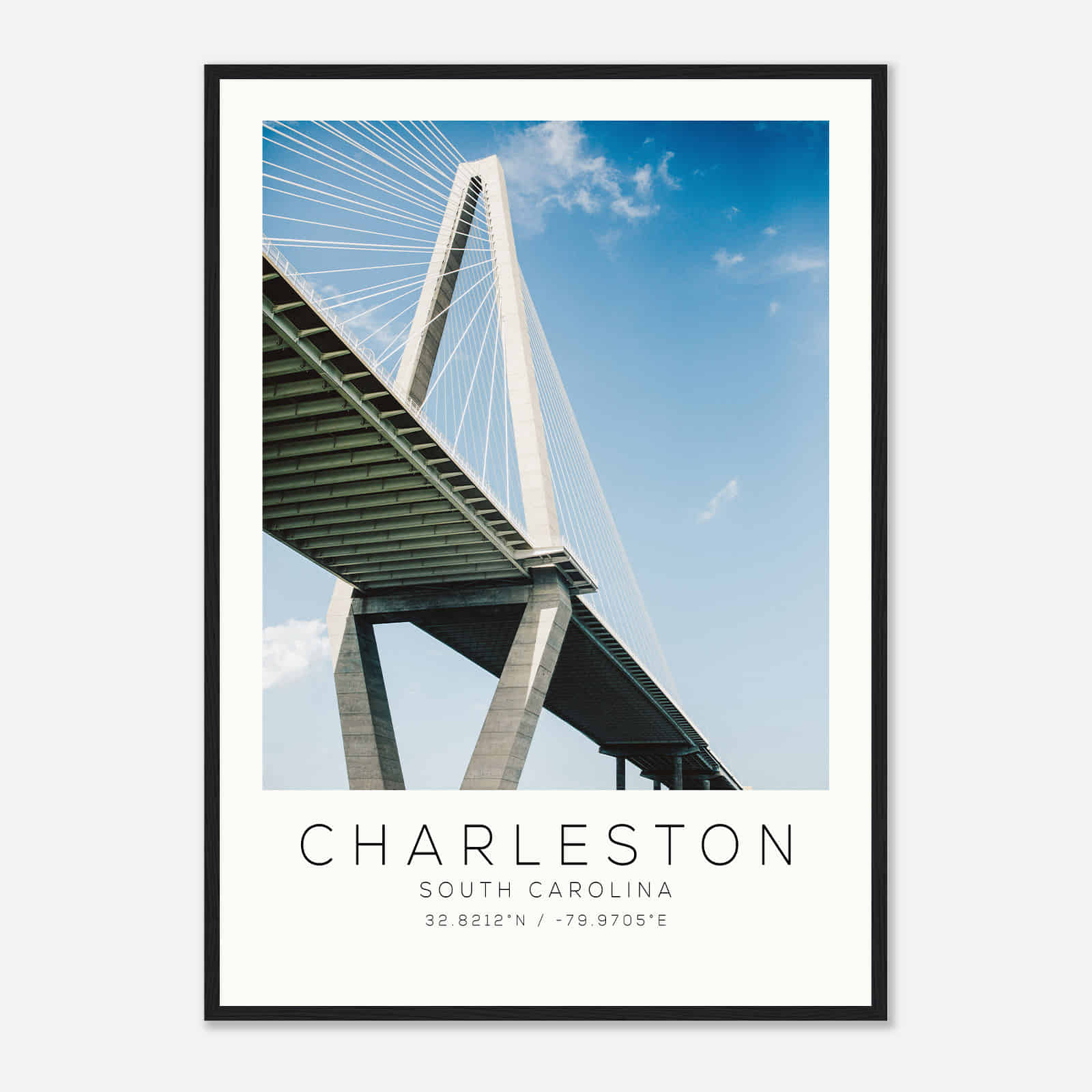 Charleston South Carolina DS3 Photo Travel Poster, Charleston South Carolina Travel Print, Minimalist Travel Print