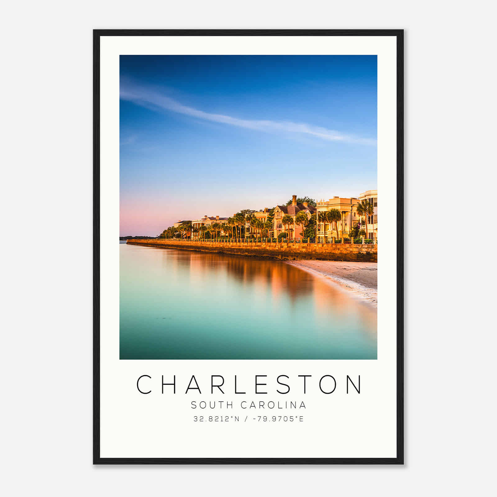 Charleston South Carolina DS4 Photo Travel Poster, Charleston South Carolina Travel Print, Minimalist Travel Print