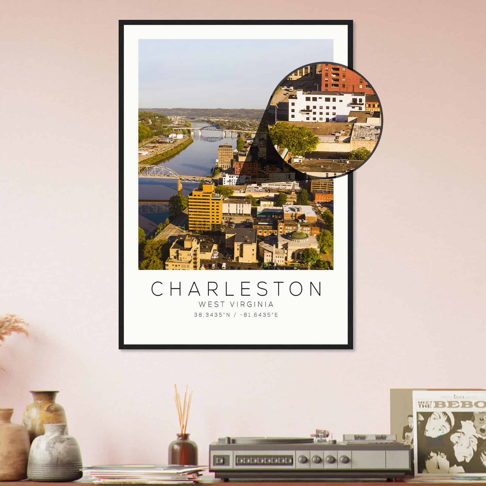 Deerfield Kansas Map Poster, Modern Home Decor Wall Art Print (Copy)