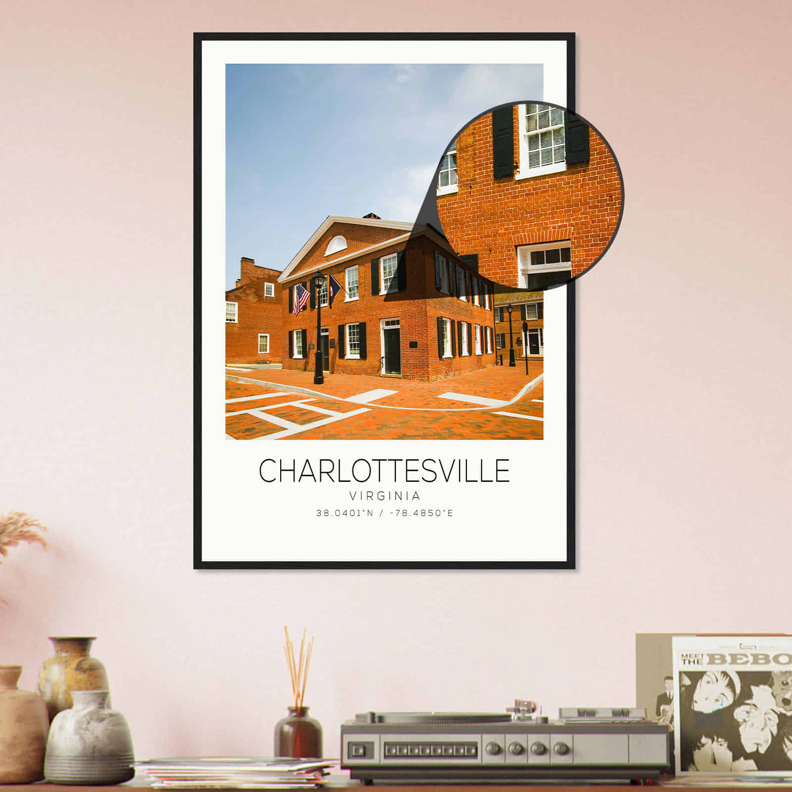 Deerfield Kansas Map Poster, Modern Home Decor Wall Art Print (Copy)