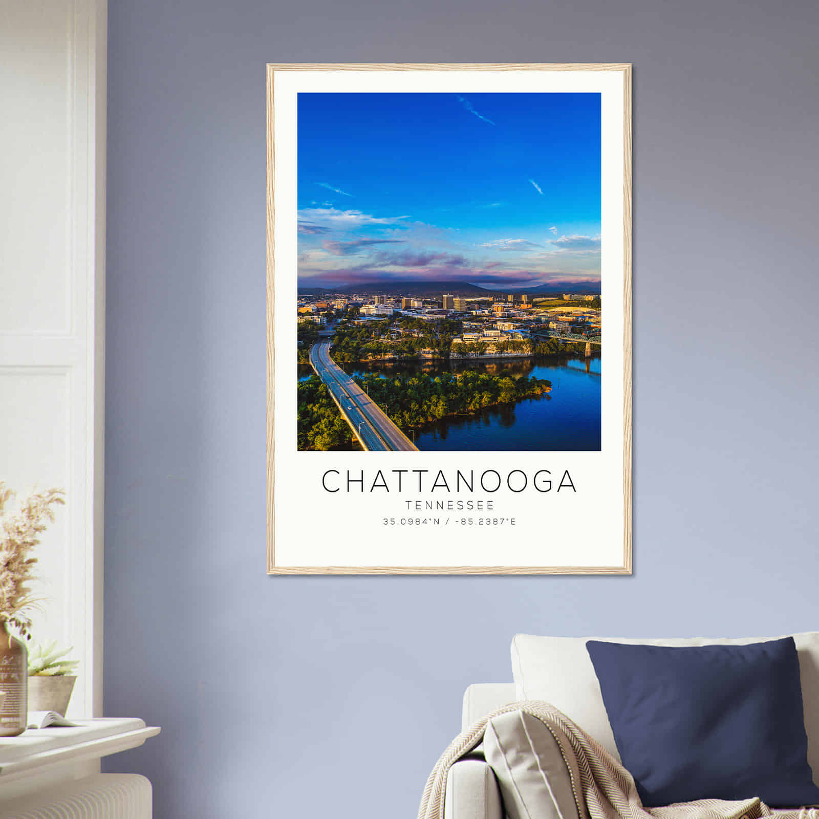 Deerfield Kansas Map Poster, Modern Home Decor Wall Art Print (Copy)