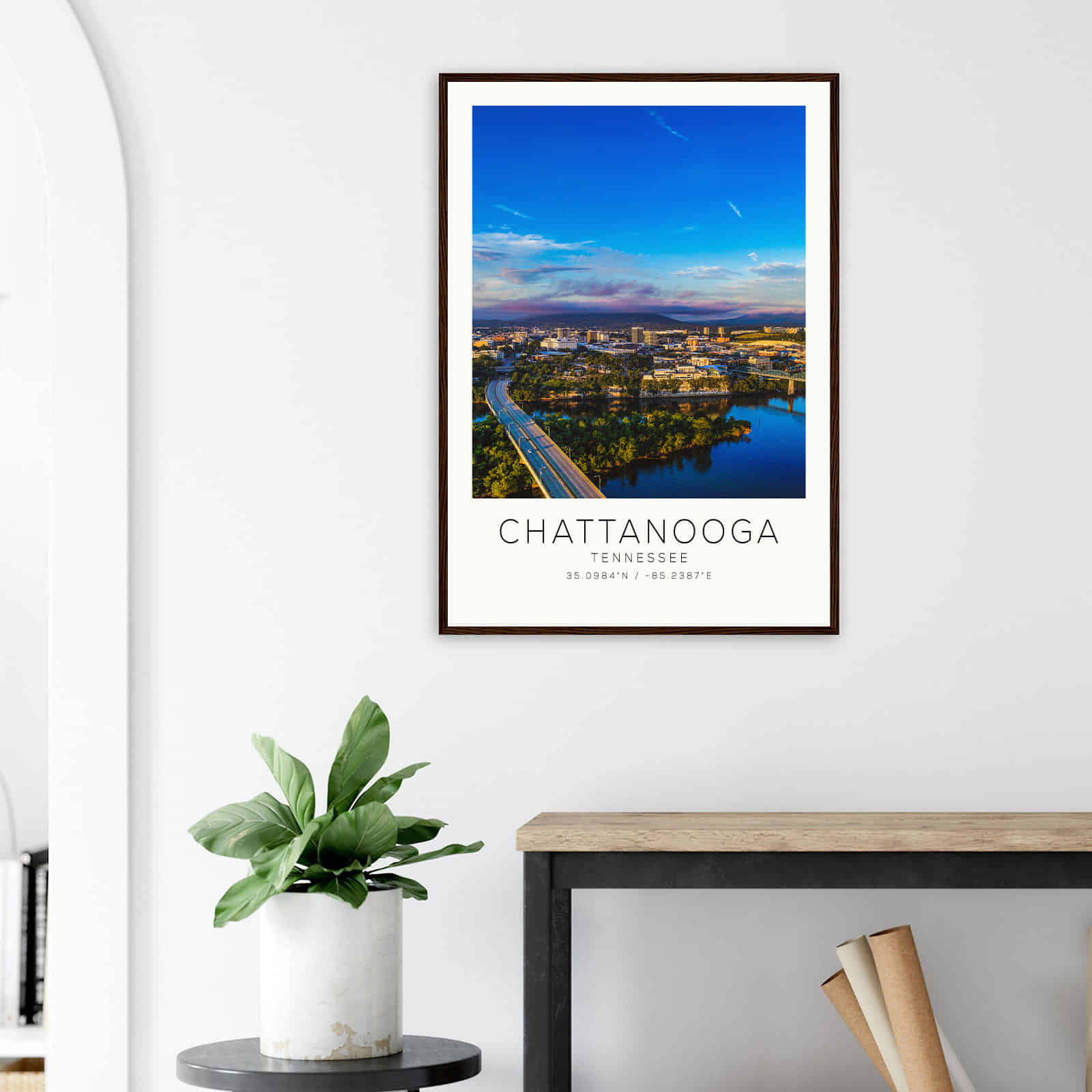 Deerfield Kansas Map Poster, Modern Home Decor Wall Art Print (Copy)