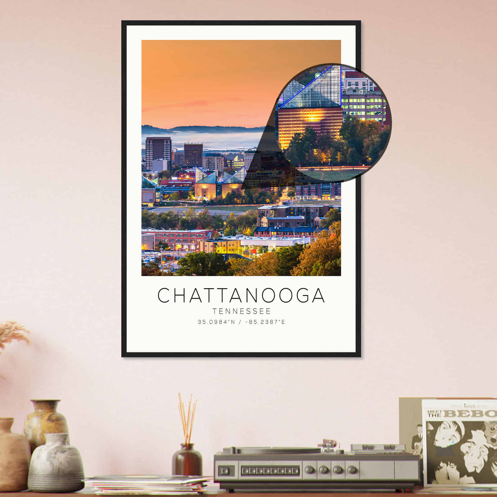 Deerfield Kansas Map Poster, Modern Home Decor Wall Art Print (Copy)