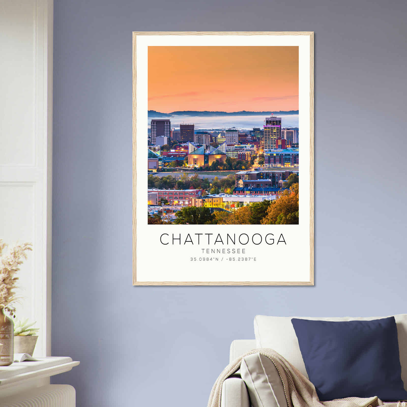 Deerfield Kansas Map Poster, Modern Home Decor Wall Art Print (Copy)