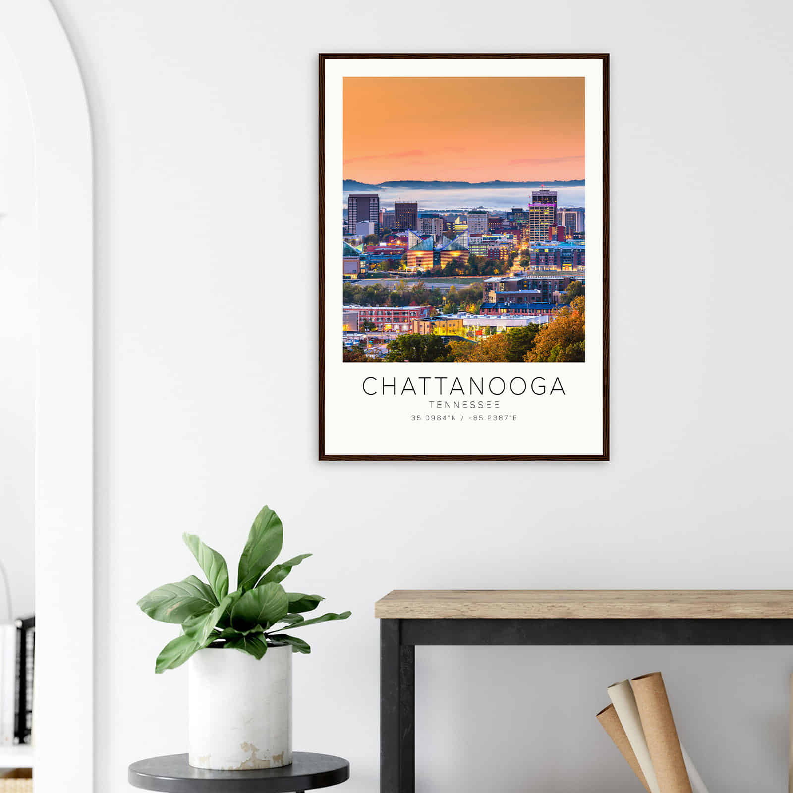 Deerfield Kansas Map Poster, Modern Home Decor Wall Art Print (Copy)