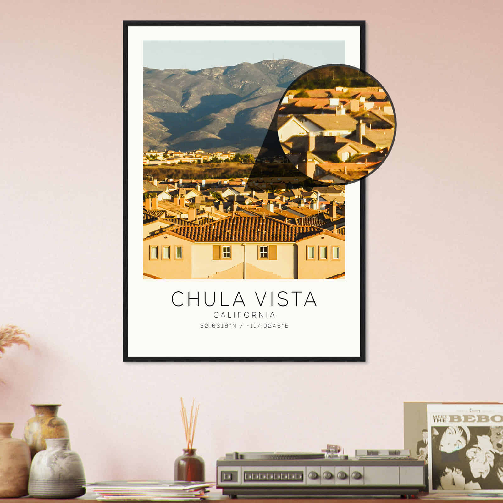 Deerfield Kansas Map Poster, Modern Home Decor Wall Art Print (Copy)