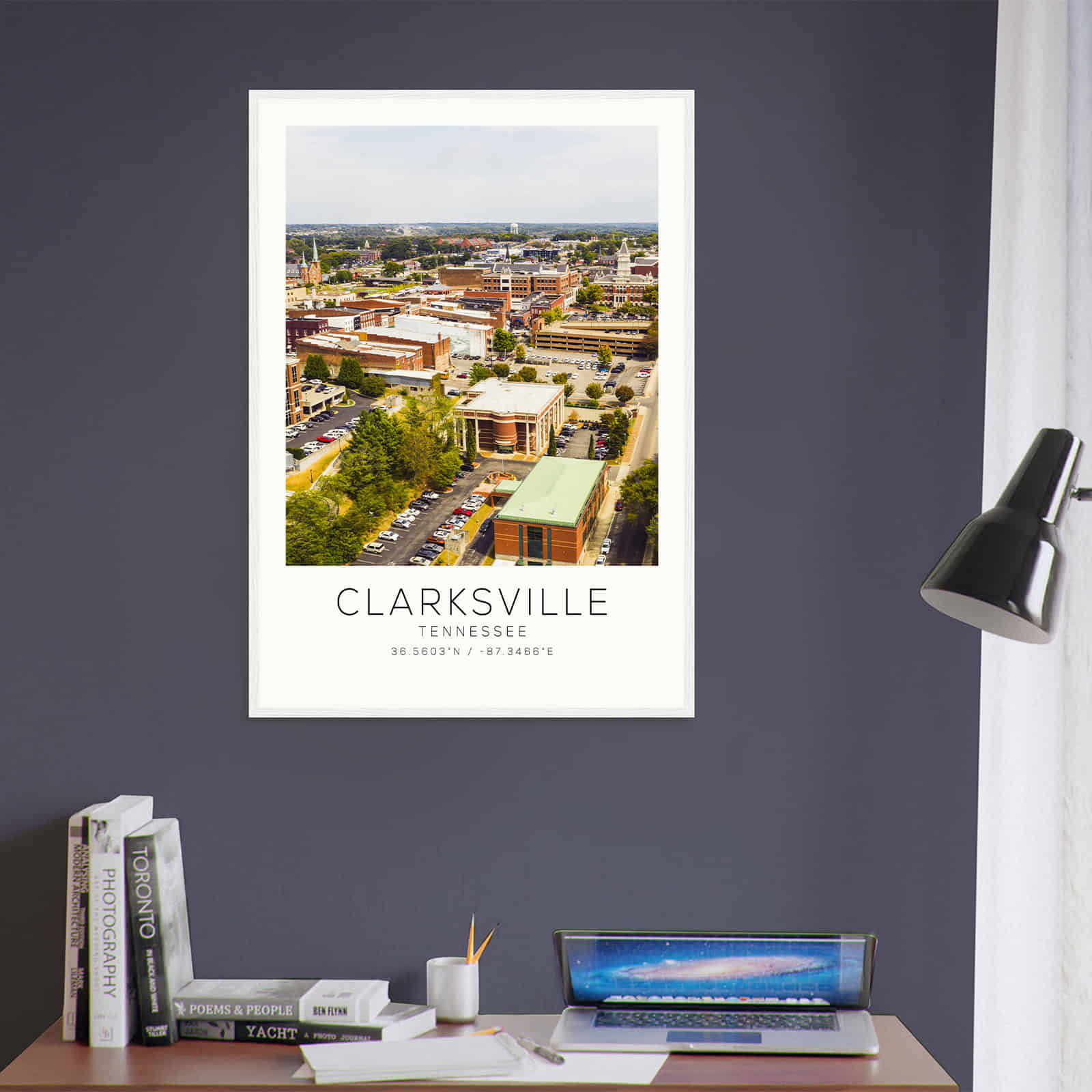 Deerfield Kansas Map Poster, Modern Home Decor Wall Art Print (Copy)