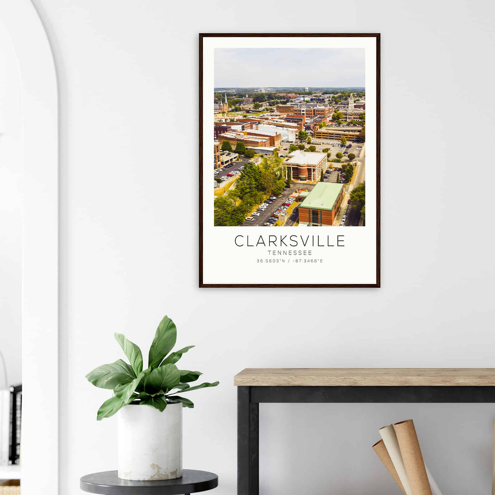 Deerfield Kansas Map Poster, Modern Home Decor Wall Art Print (Copy)