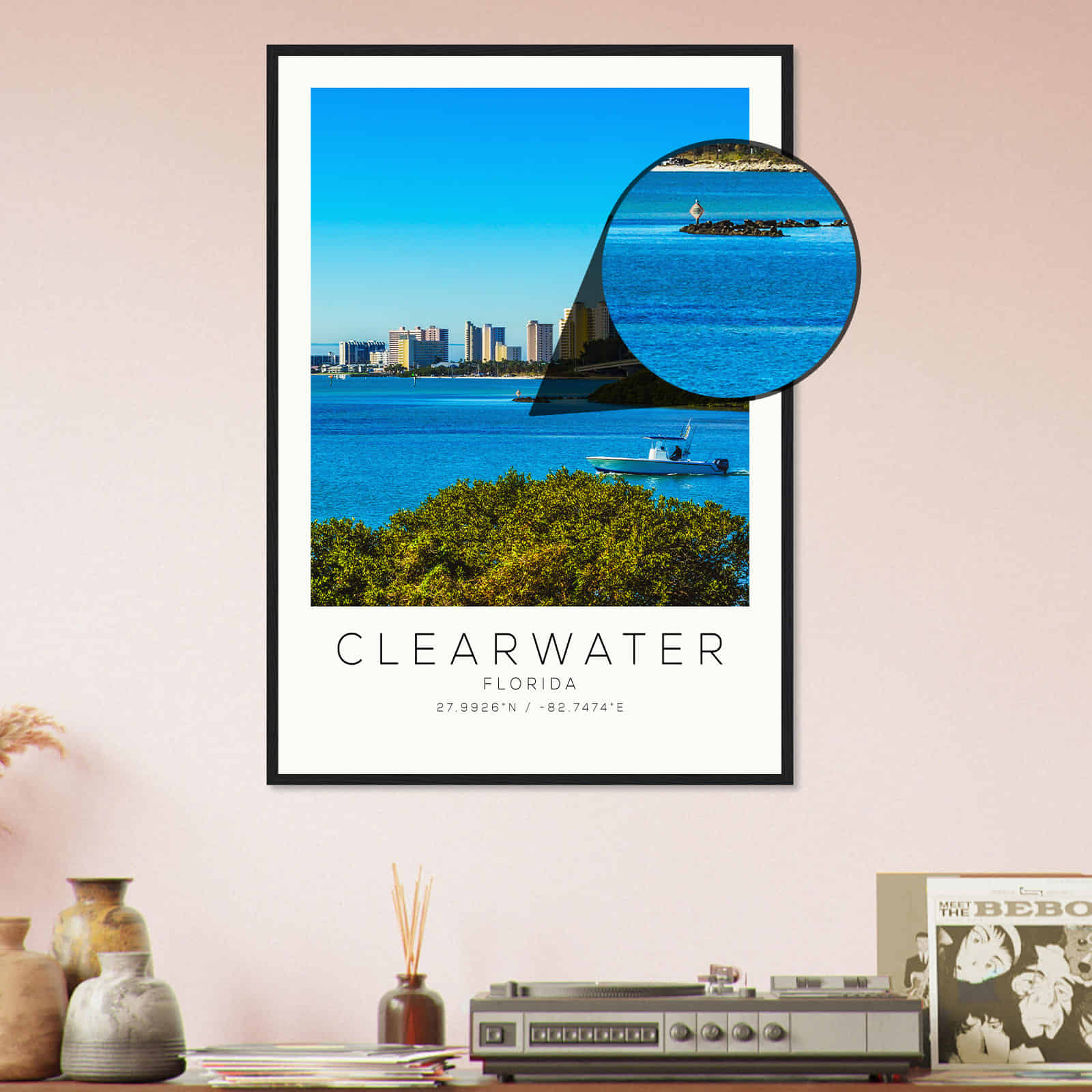 Deerfield Kansas Map Poster, Modern Home Decor Wall Art Print (Copy)