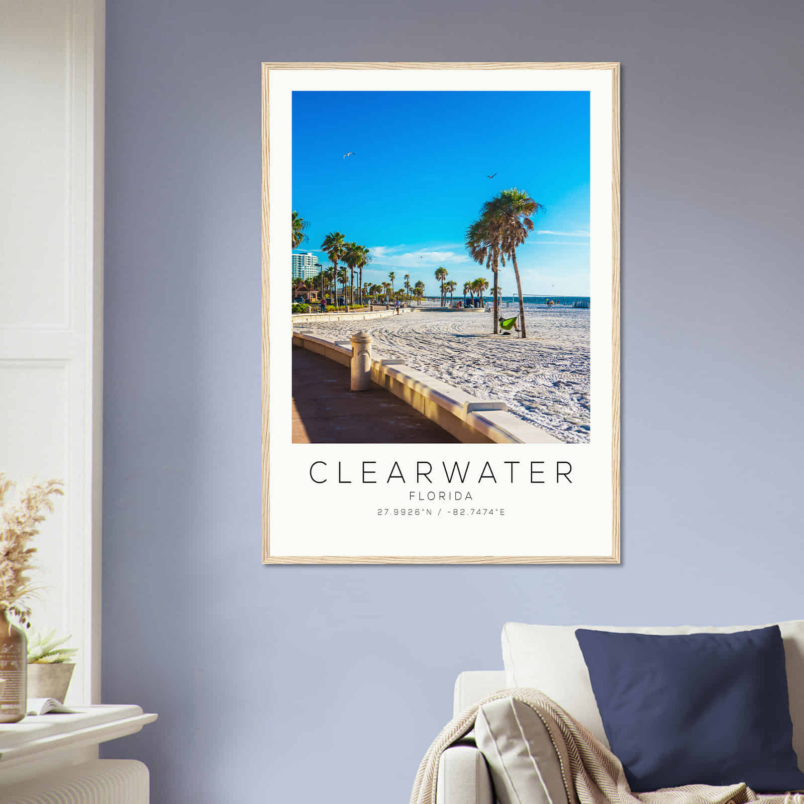 Deerfield Kansas Map Poster, Modern Home Decor Wall Art Print (Copy)