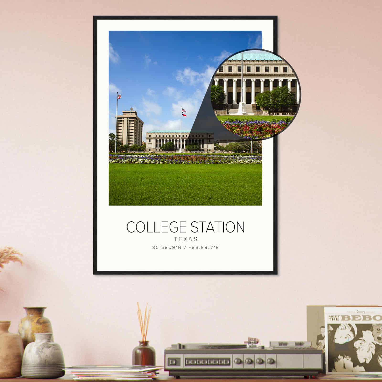 Deerfield Kansas Map Poster, Modern Home Decor Wall Art Print (Copy)