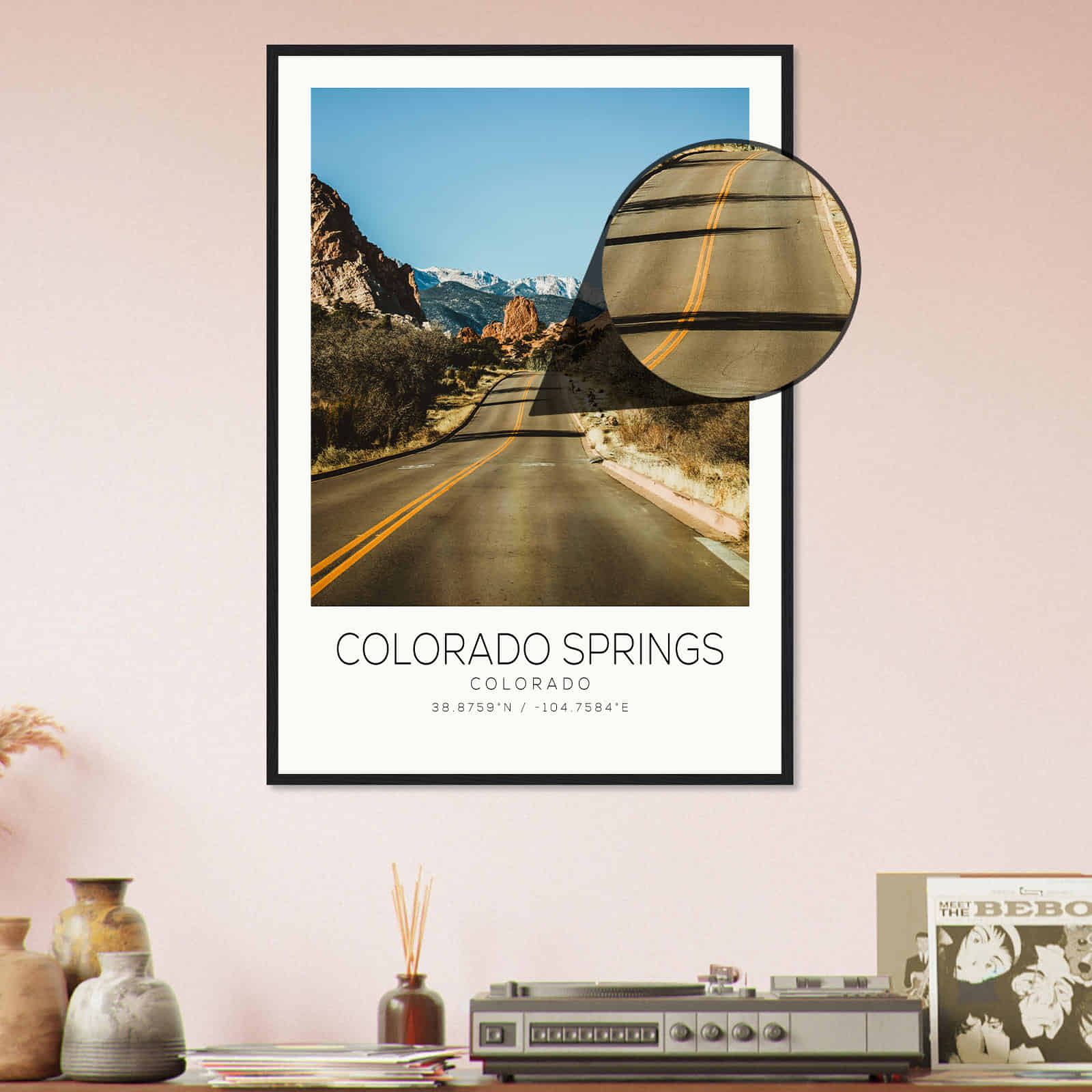 Deerfield Kansas Map Poster, Modern Home Decor Wall Art Print (Copy)