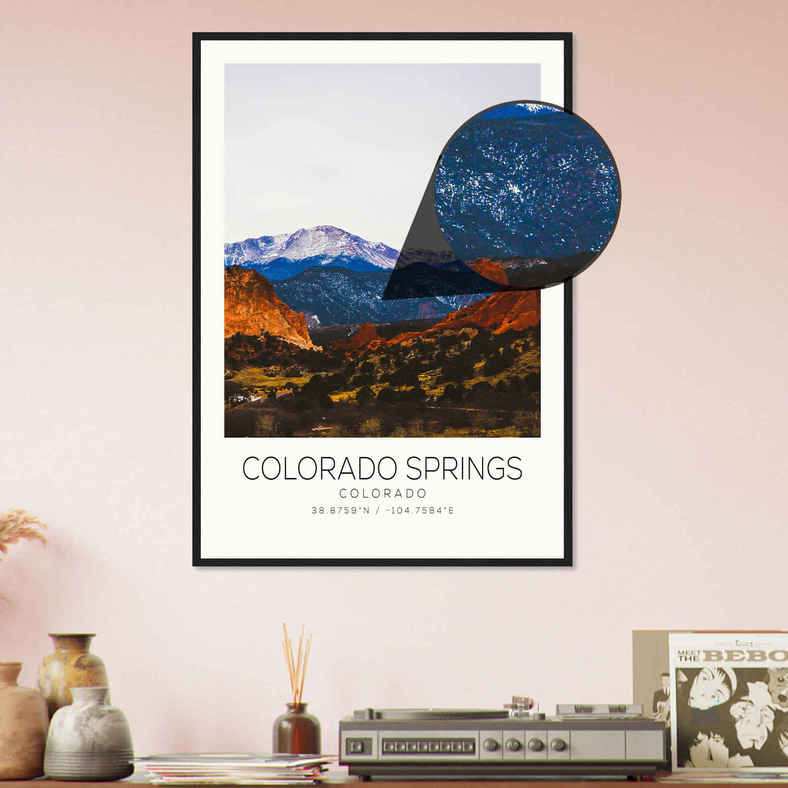 Deerfield Kansas Map Poster, Modern Home Decor Wall Art Print (Copy)