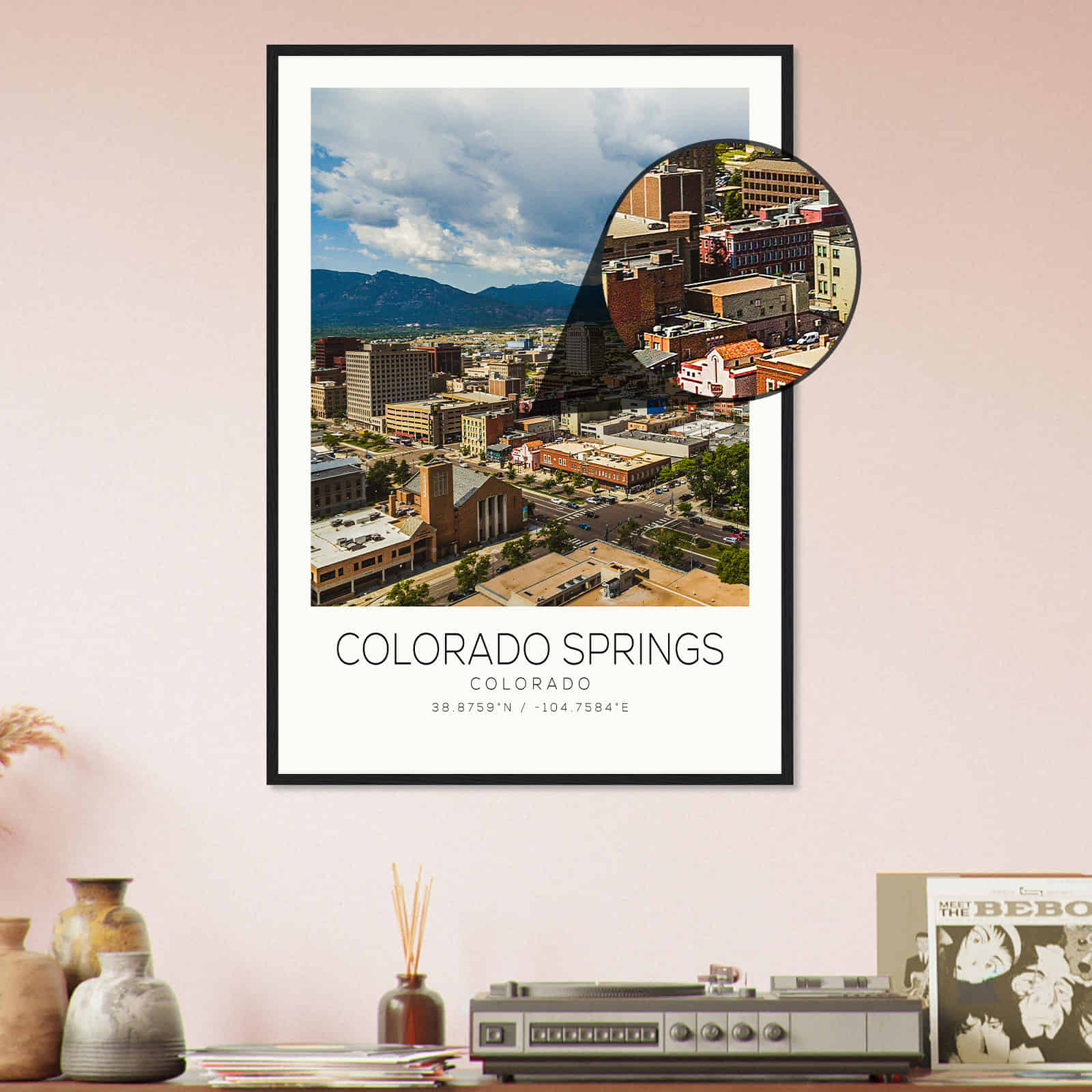 Deerfield Kansas Map Poster, Modern Home Decor Wall Art Print (Copy)